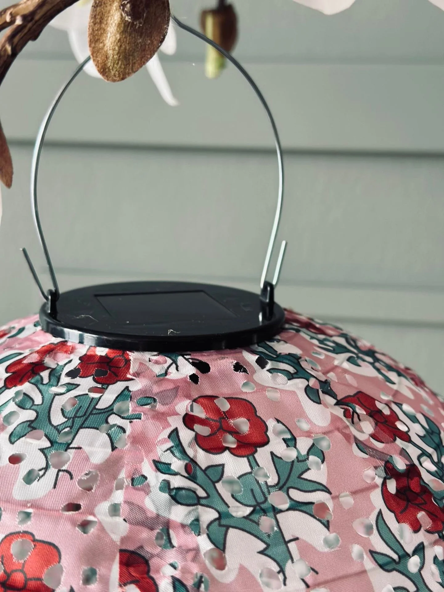 Lampe med solceller – Flower dia 30cm Rose - Image 7