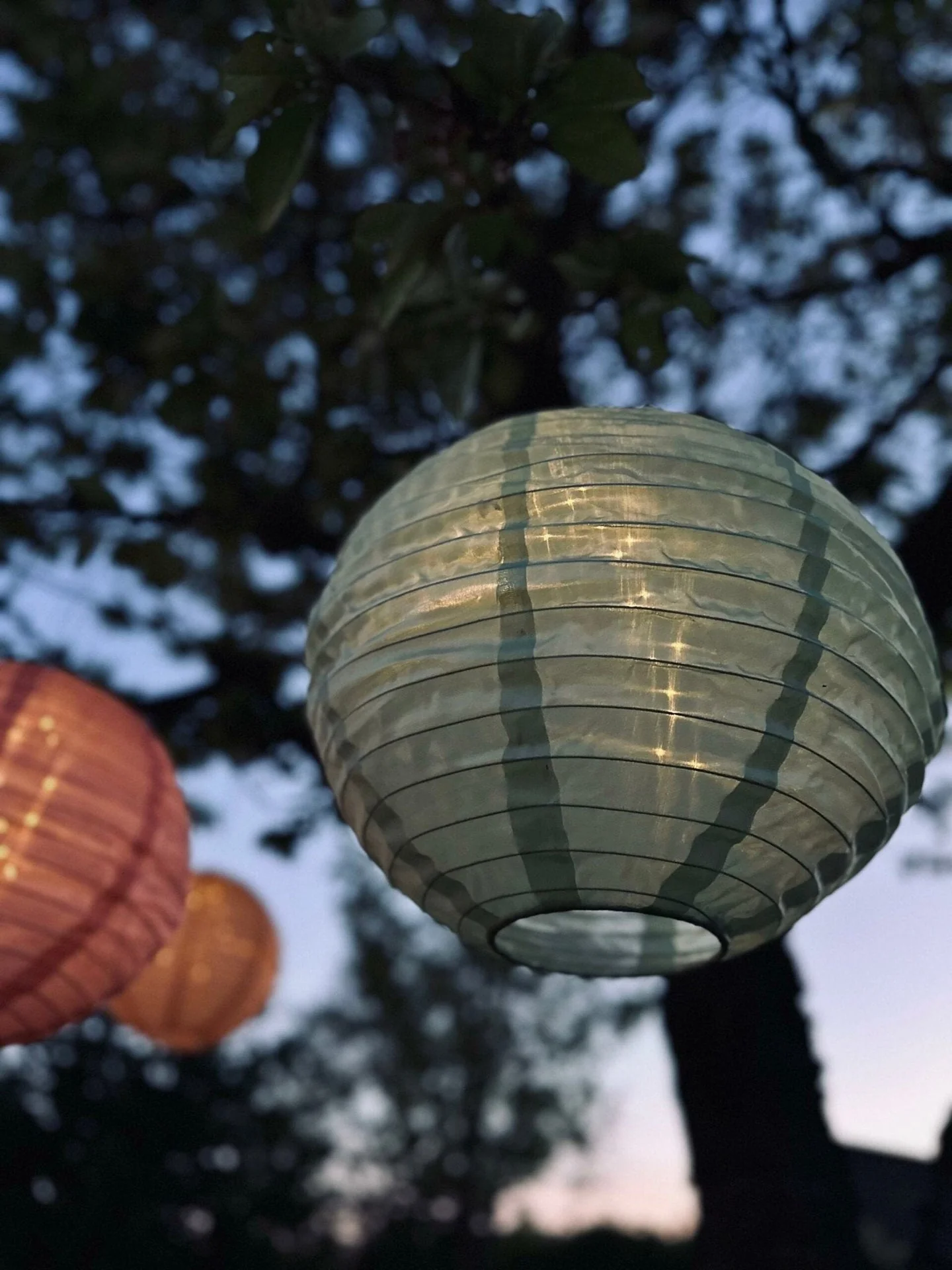 Lampe med solceller Grønn