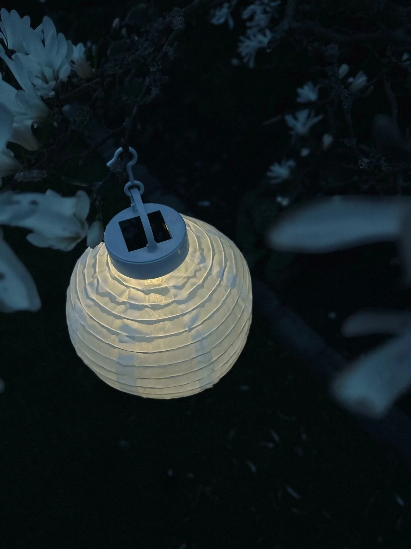 Lampe med solceller – White ball - Image 4