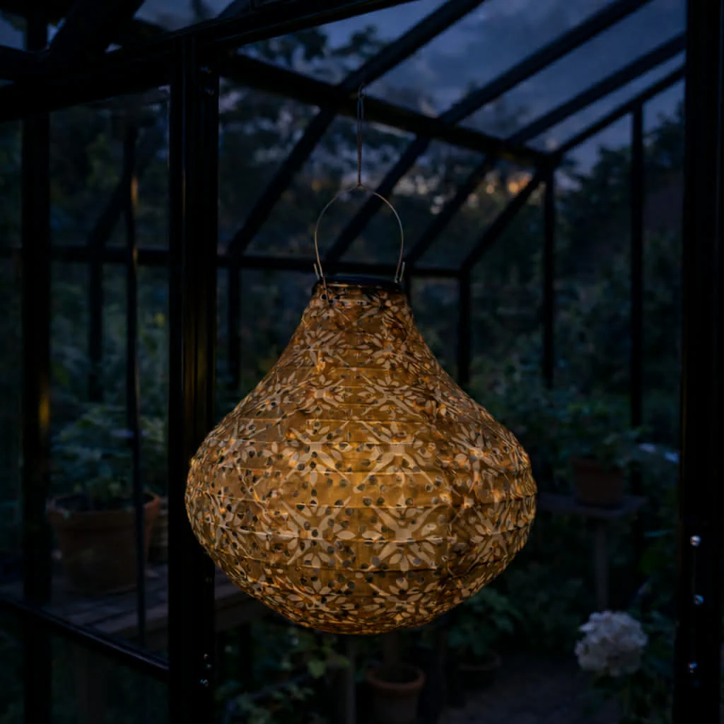 Lampe med solceller Pear - SUMMER GOLD