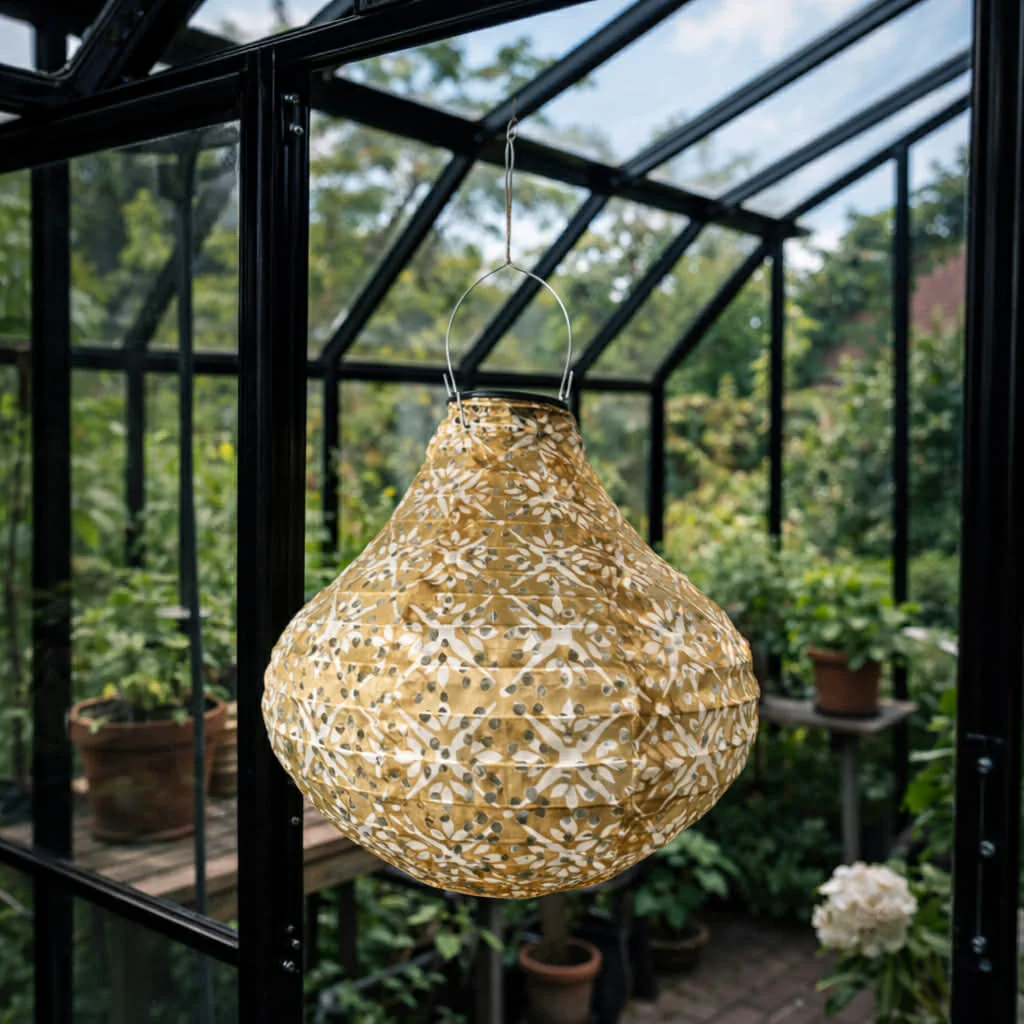 Lampe med solceller Pear - SUMMER GOLD - Image 2