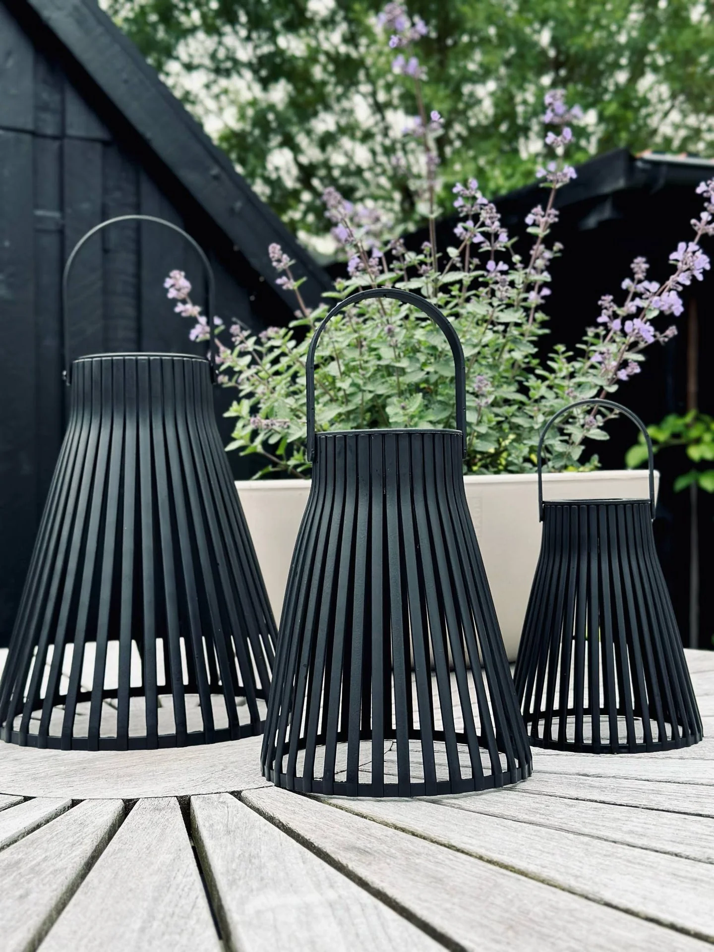 Lykt med solceller - GARDEN BLACK 18cm - Image 2