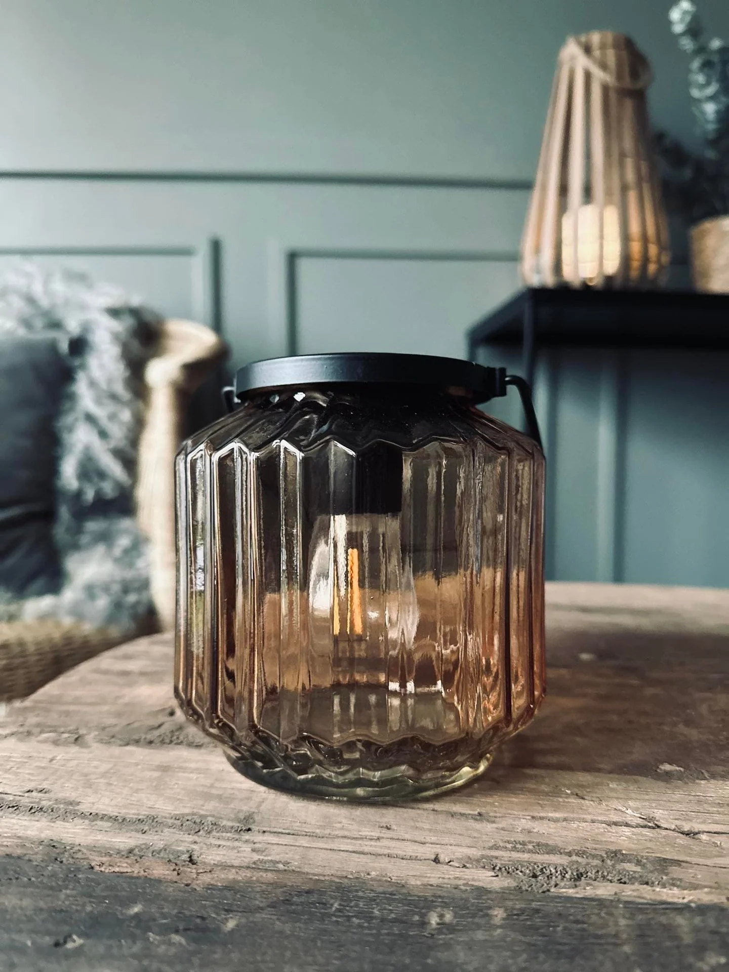 Lykt med solceller – Wilma Beige - Image 6