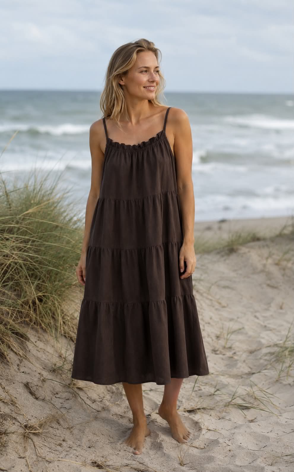 Sommerskjole Velina moro brown - Image 2