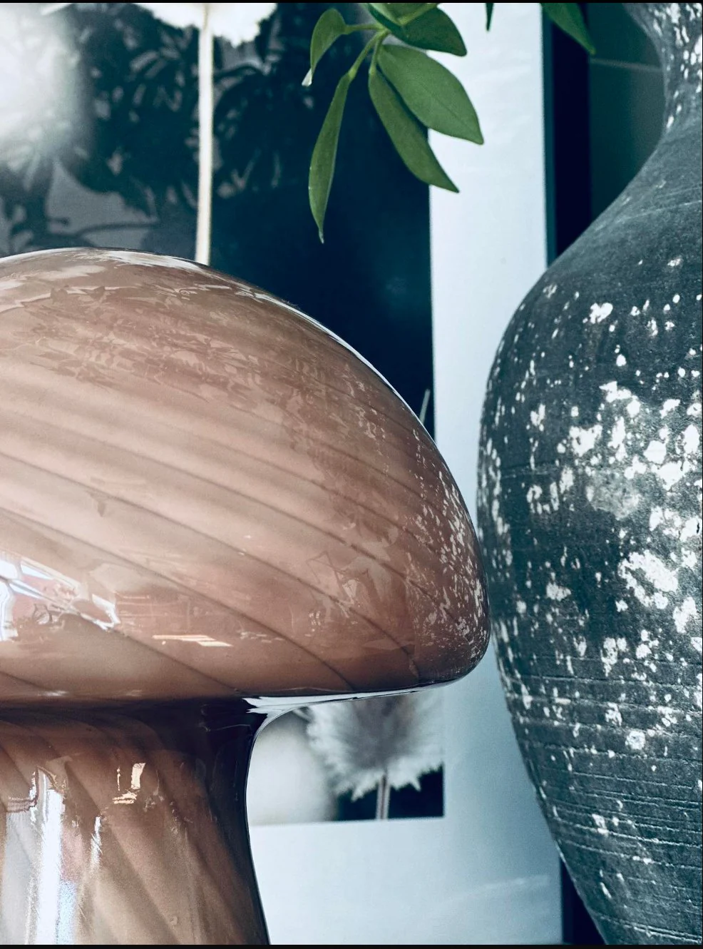 Mushroom bordlampe – Brun - Image 8