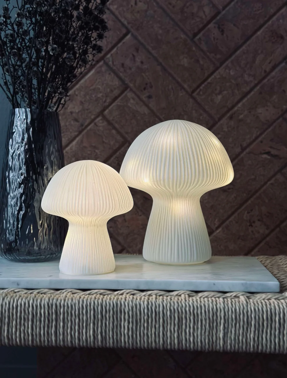 Mushroom Big Astrid - Hvit 25 cm