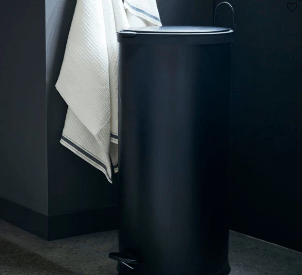 Søppelbøtte - Svart / 30 Liter