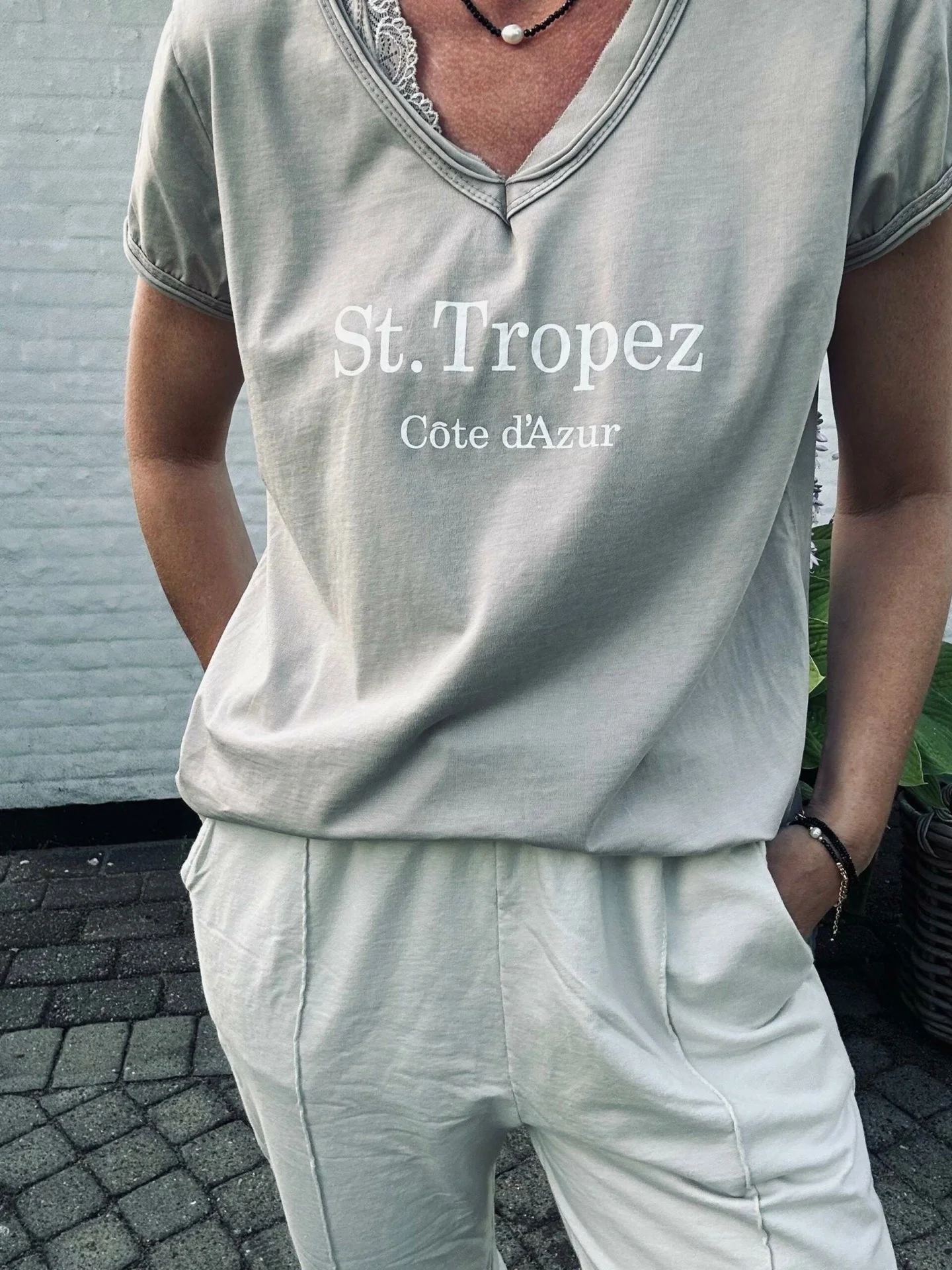 T-skjorte ST. TROPEZ Beige - Image 3