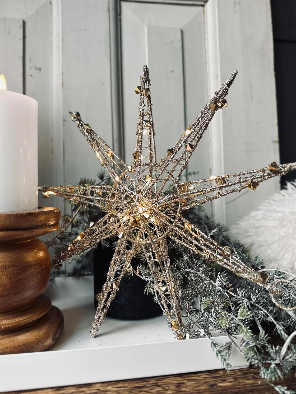 Stjerne med LED-lys - 50 cm - Image 3