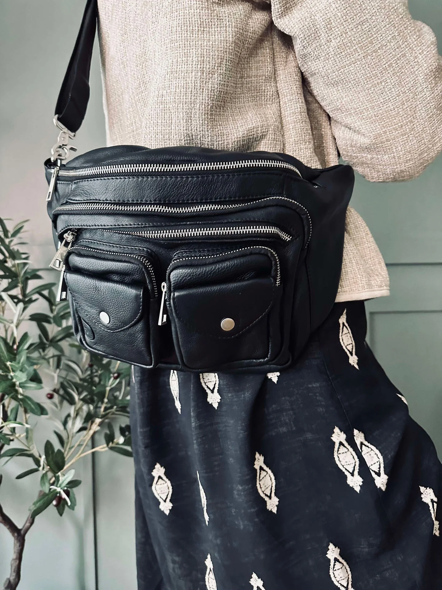 Bumbag Big Deluxe - Black / Silver