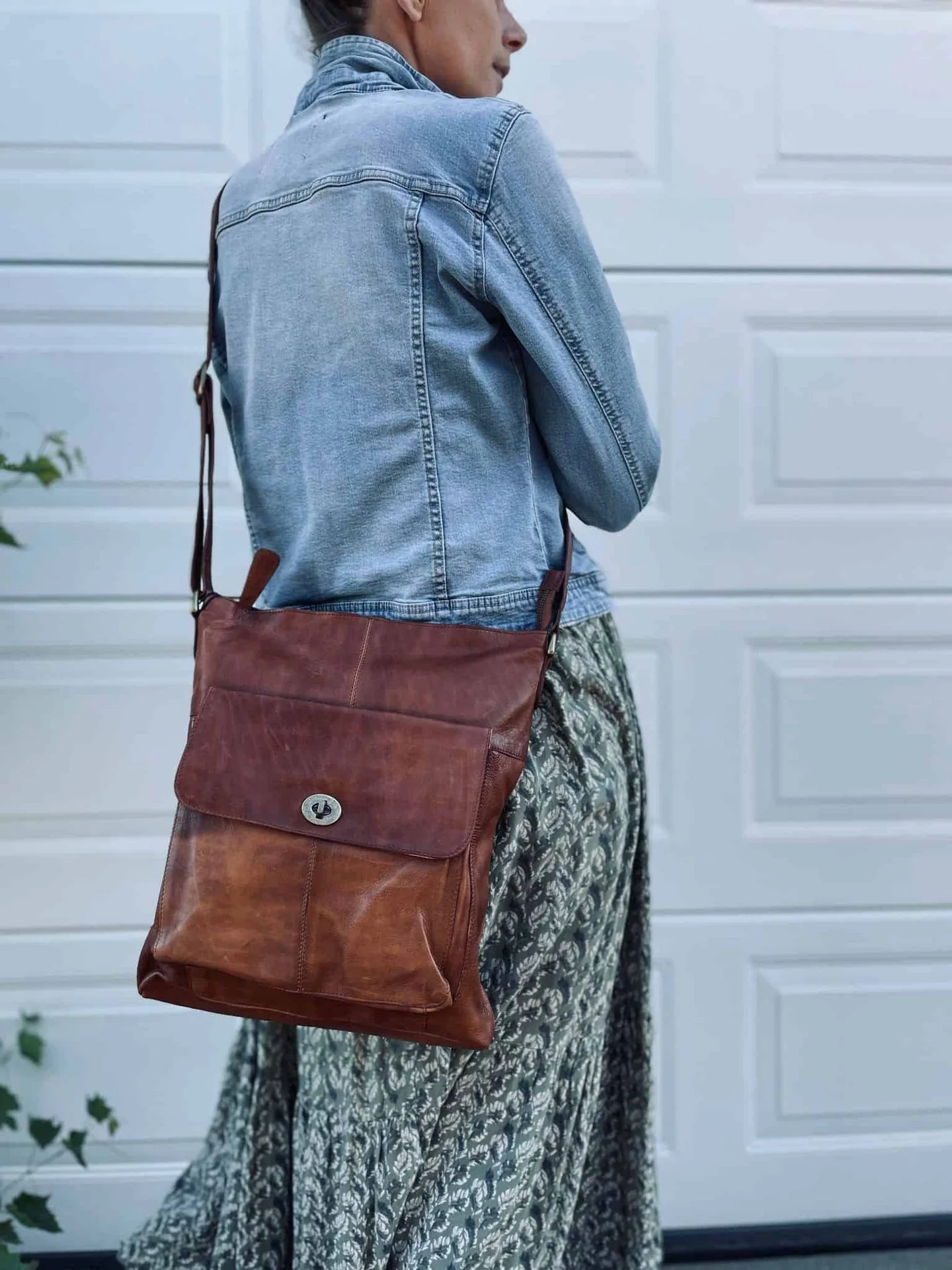 Crossbody Big KAYA - Walnut
