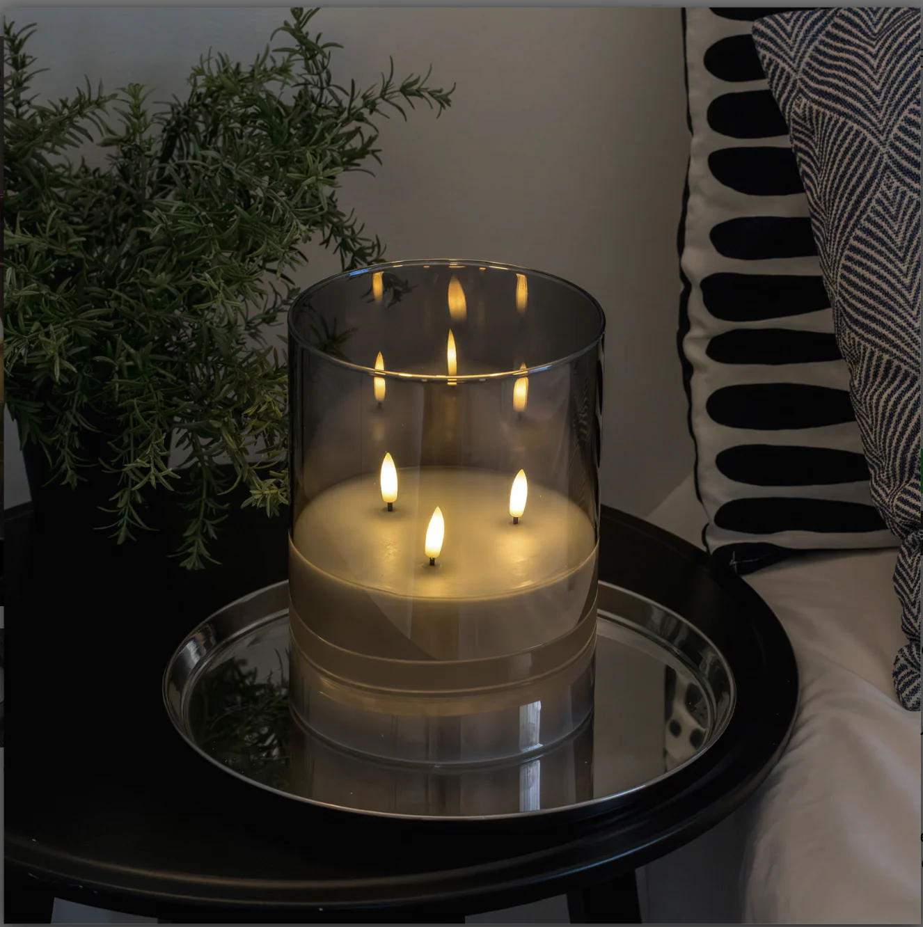 Stort LED blokklys i glass med 3 veker - Image 2
