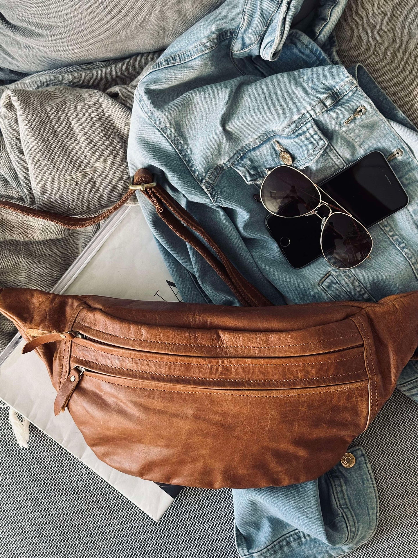 Bumbag Big Oline Cognac - Image 6