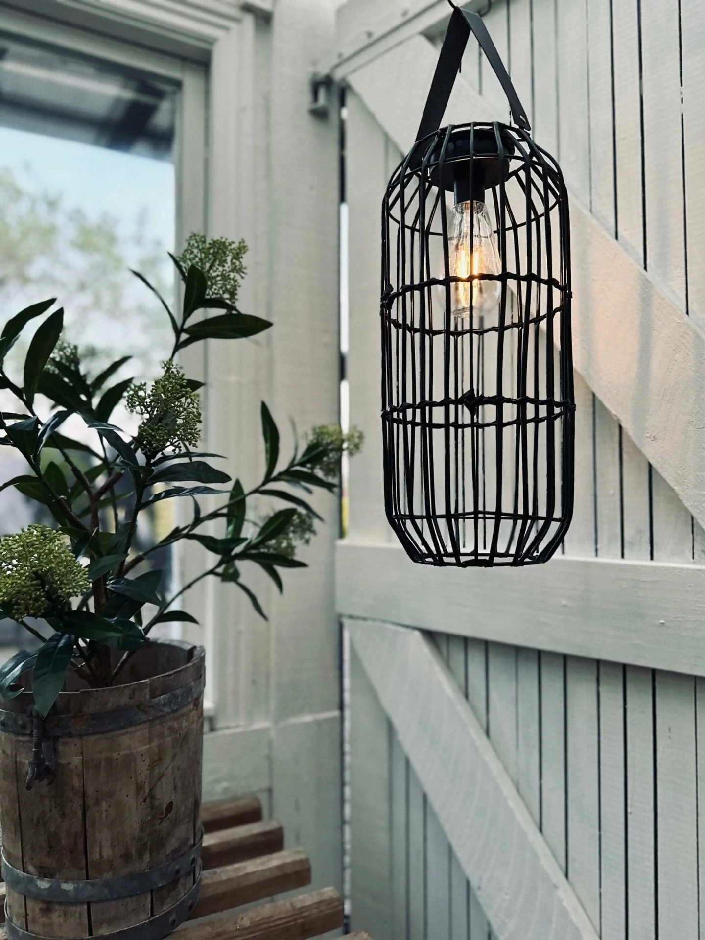 Lanterne med solceller – BIG BLACK