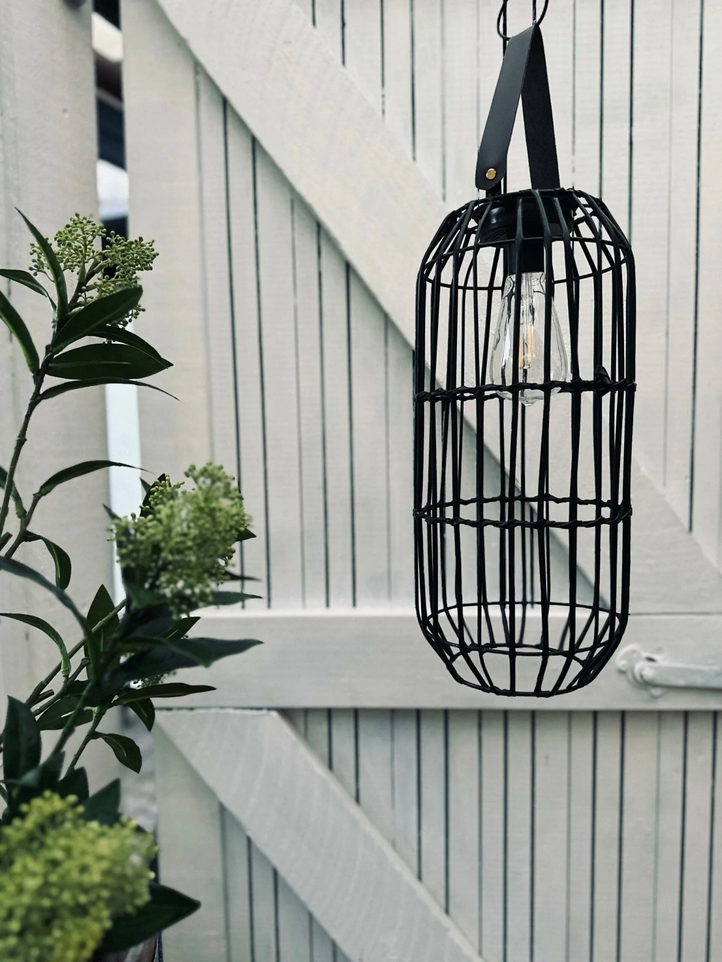 Lanterne med solceller – BIG BLACK - Image 5