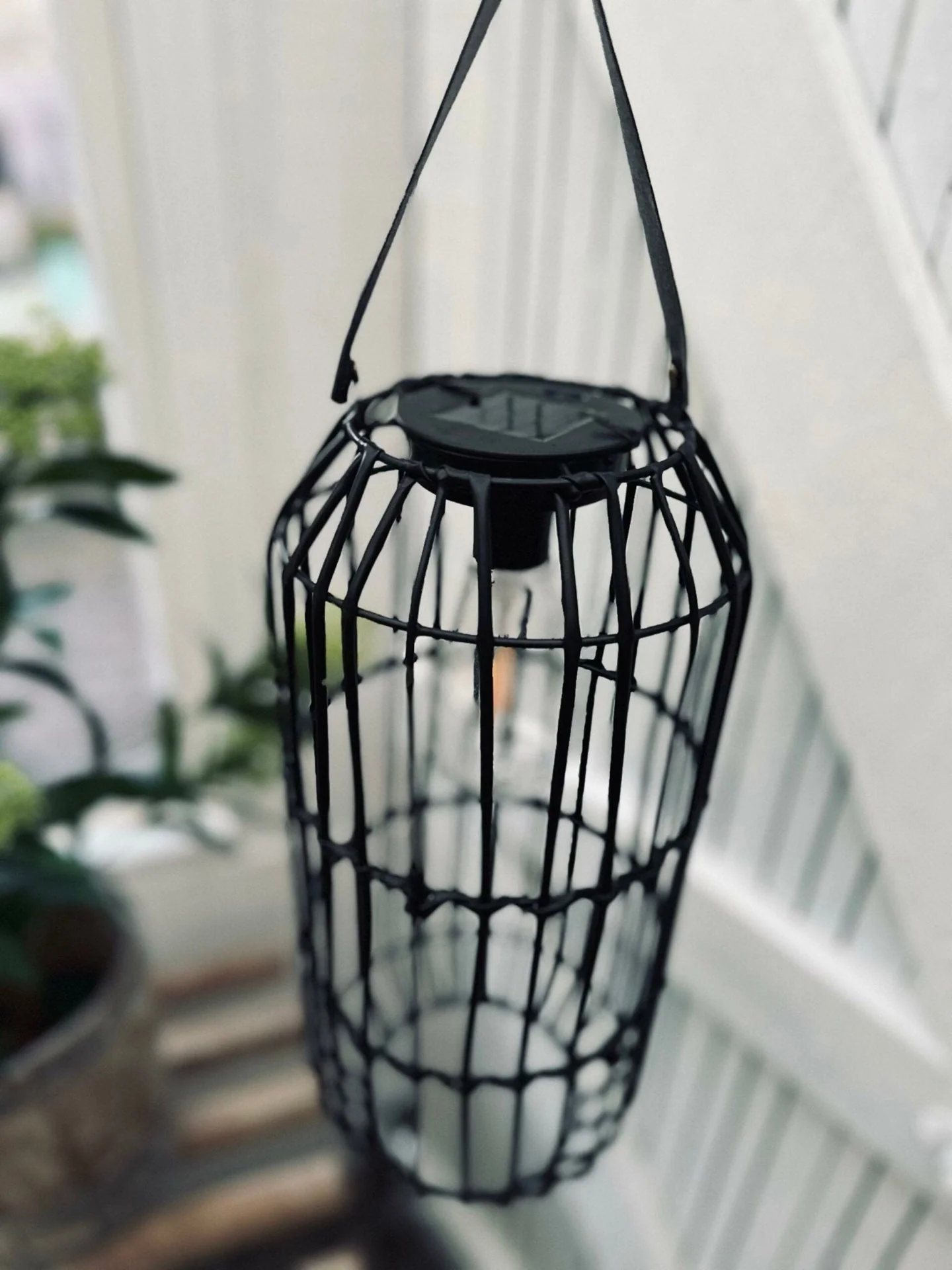 Lanterne med solceller – BIG BLACK - Image 6