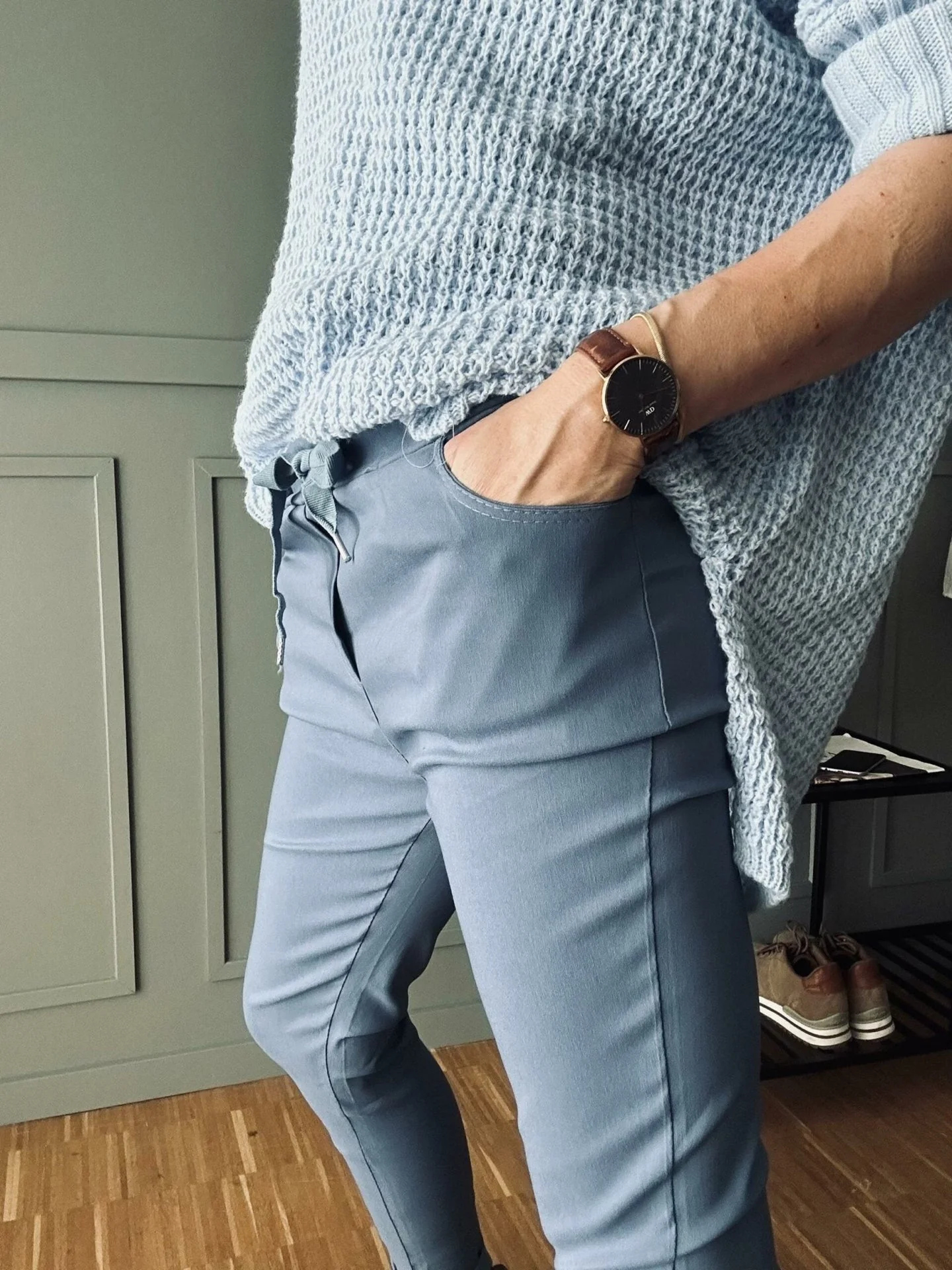 Bukser med stretch – Blue - Image 5