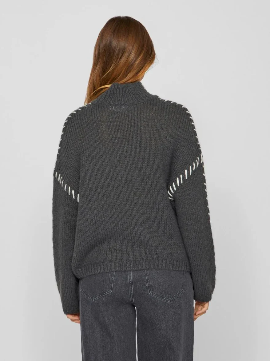 Strikk Pullover Grå - Image 5