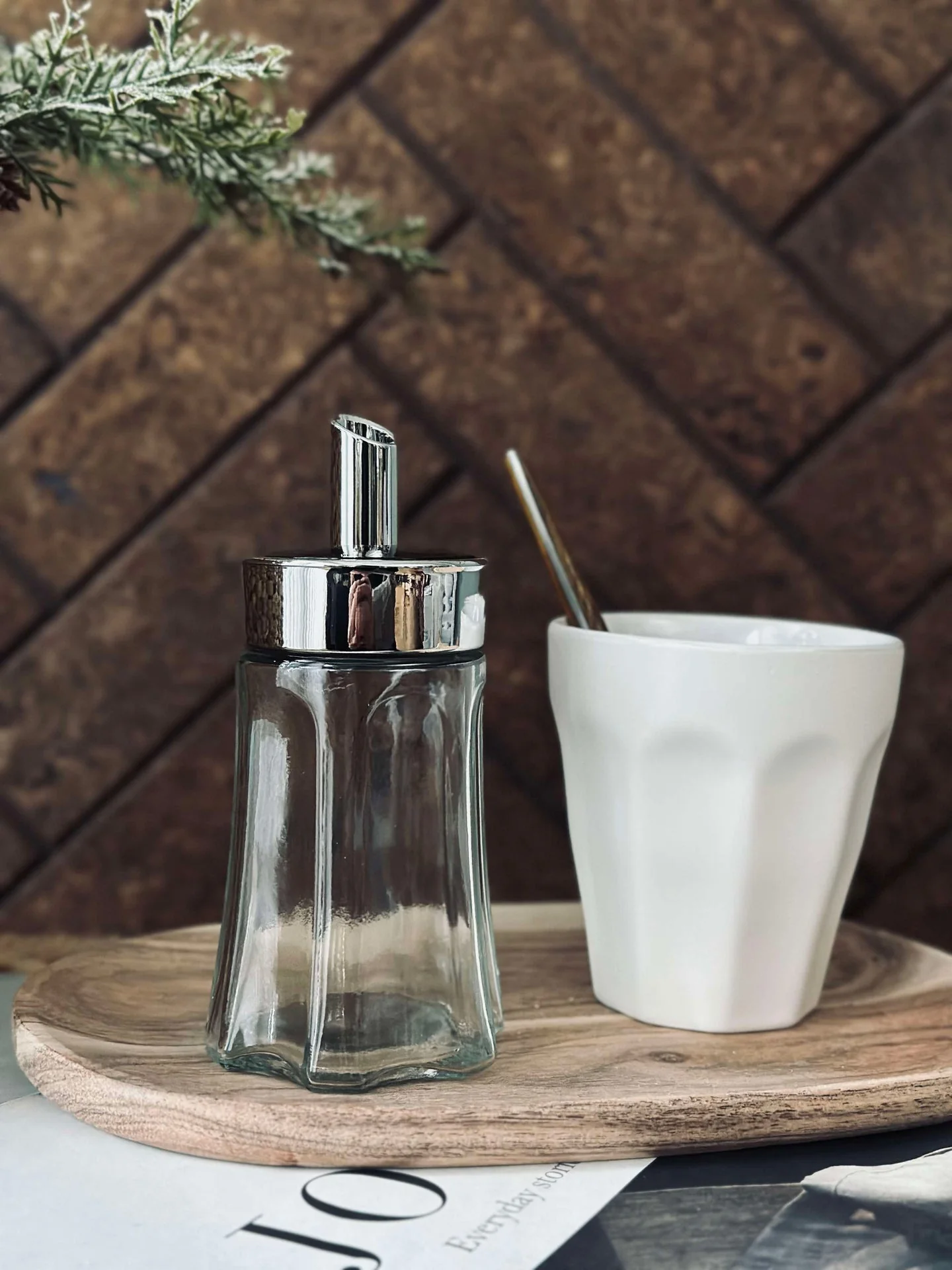 Sukkerstrøer i glass