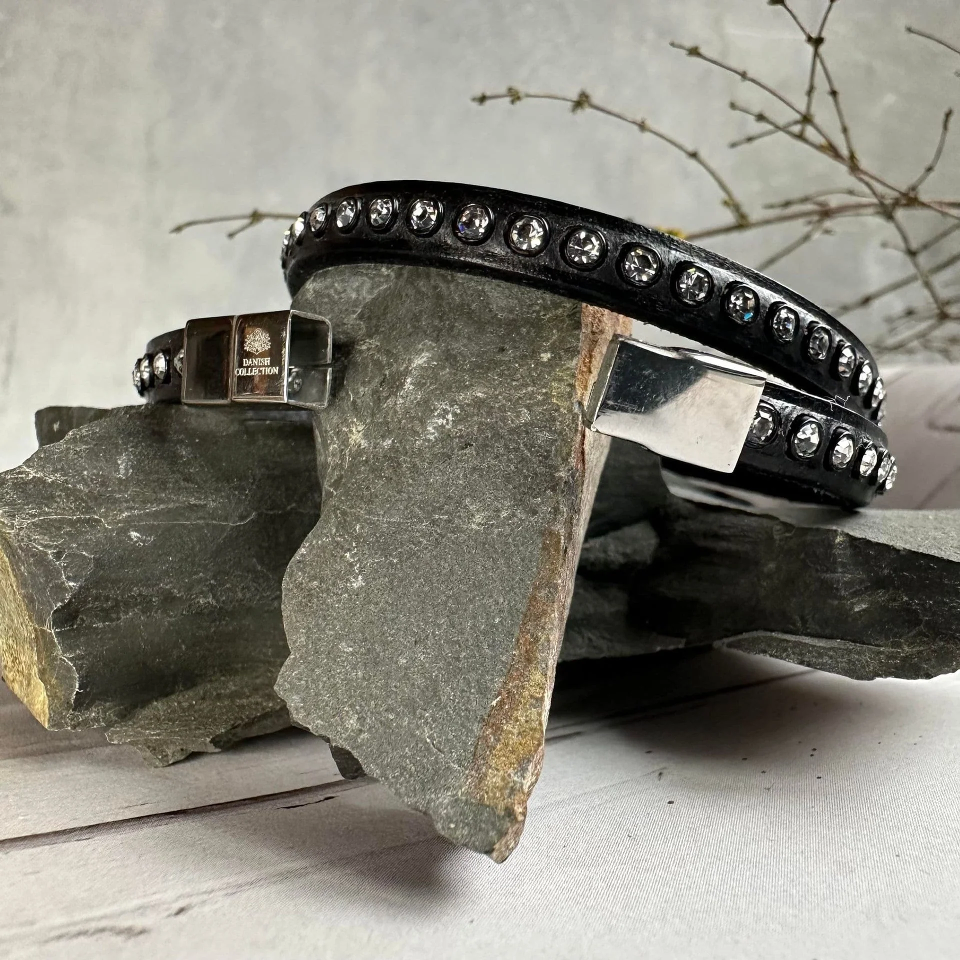 Armbånd Black m. Swarowski steiner - Image 2