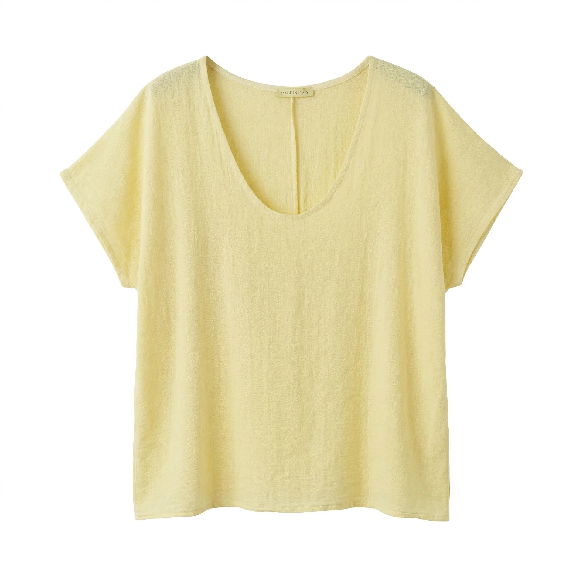T-skjorte Cozy linblanding - Gul