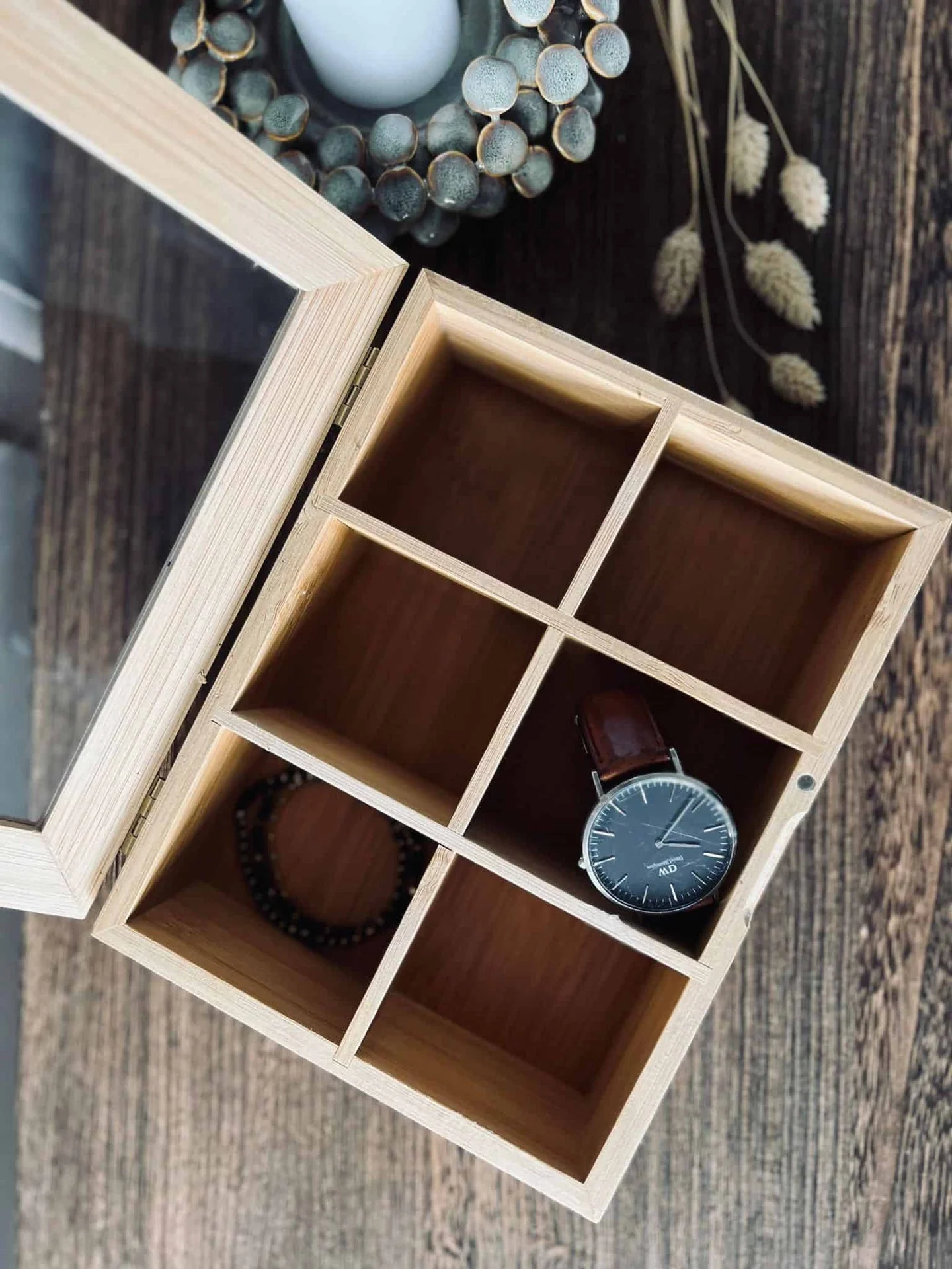 Tea-box med lokk - Bambus - Image 2