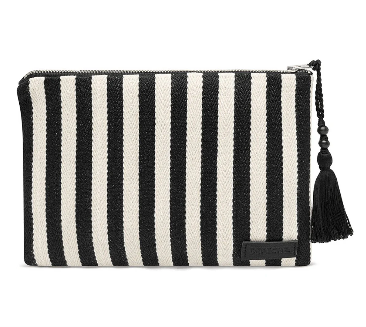 Toalettmappe / clutch - STRIPE canvas