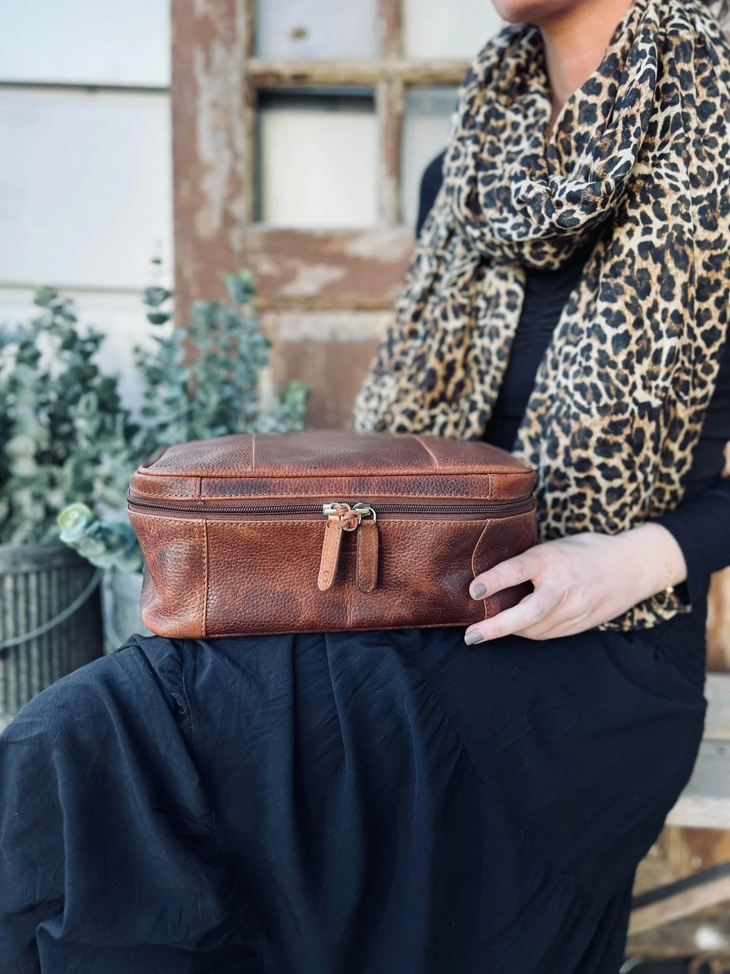 Toalettmappe XL - Brown UNISEX