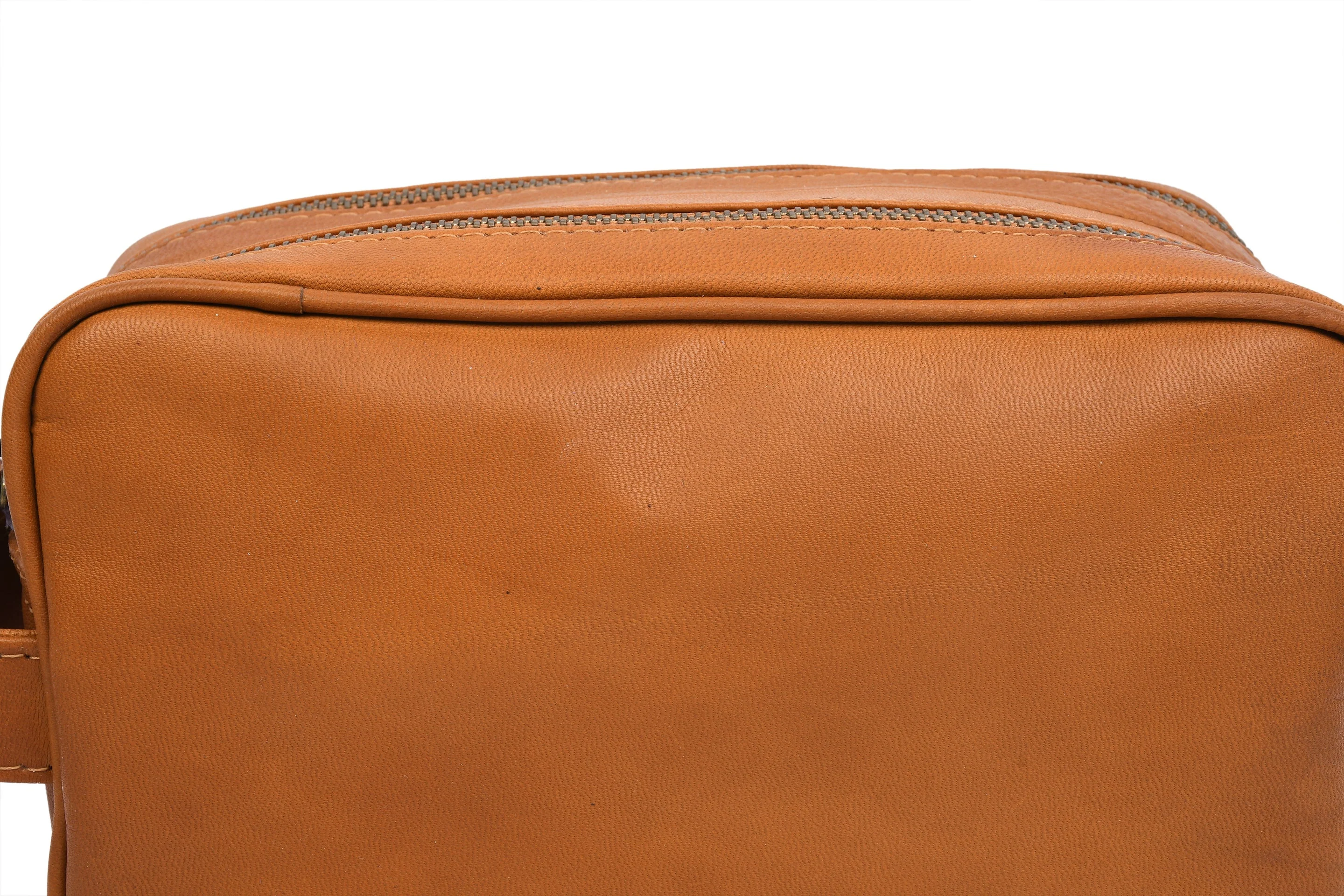 Dobbelt toalettveske Faust - Cognac - Image 10