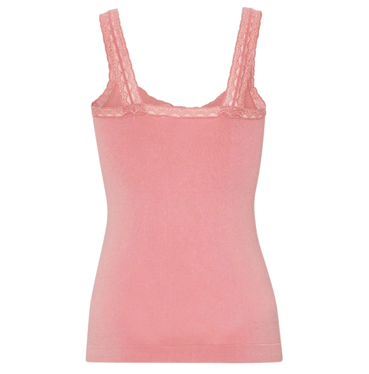 Topp med blonde Økotex dusty coral – Bambus - Image 3