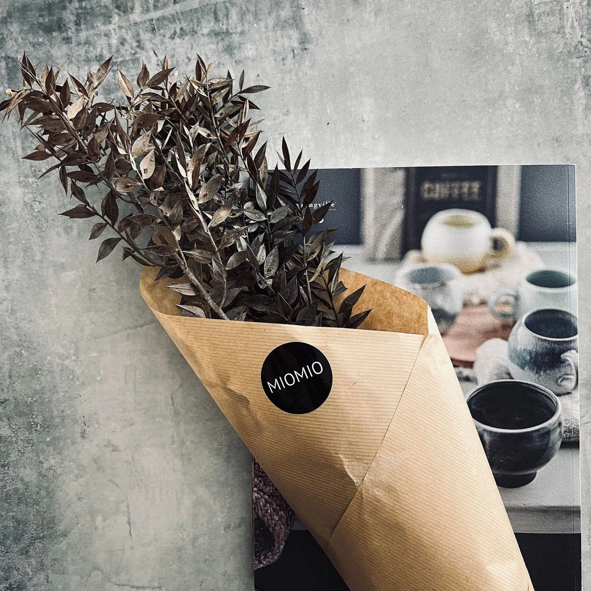 Tørkede blomster - Mocca ROSSA
