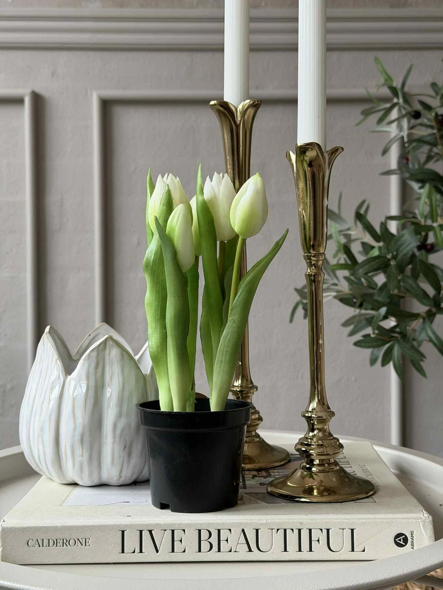 Tulipan i potte - Hvit - Image 8