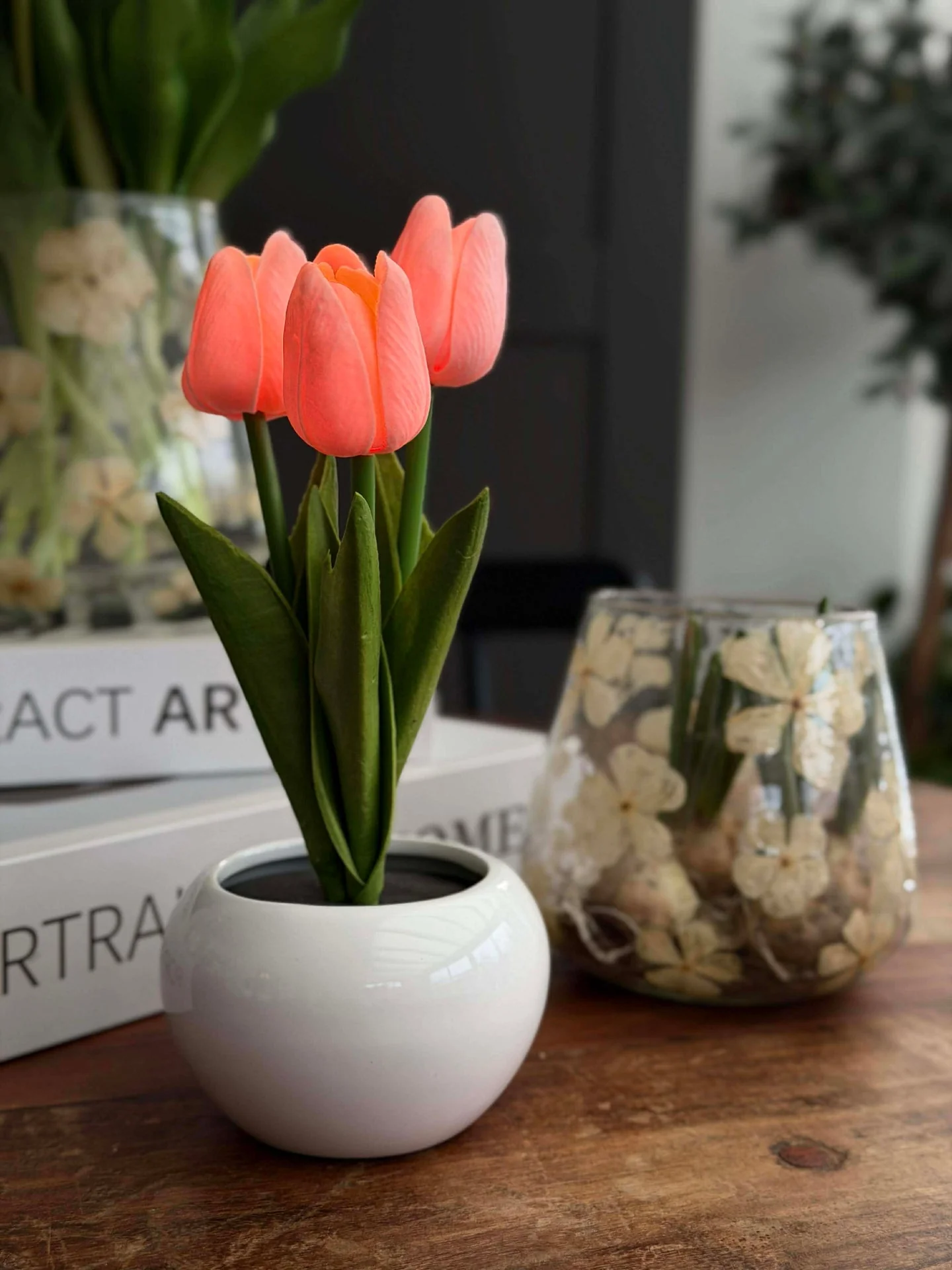 Tulipaner med lys - Rosa - Image 4