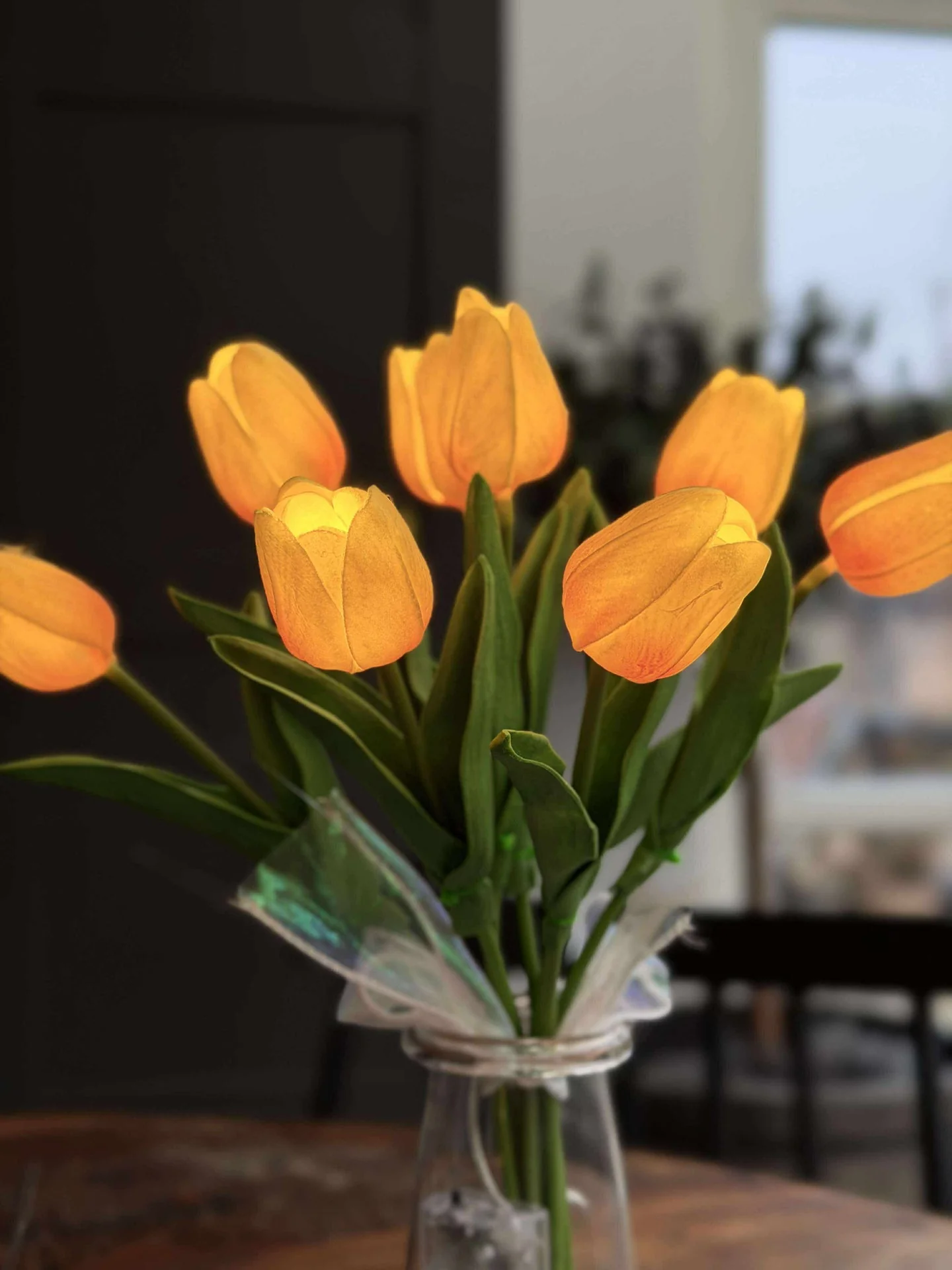 Tulipaner med lys - Gul - Image 3