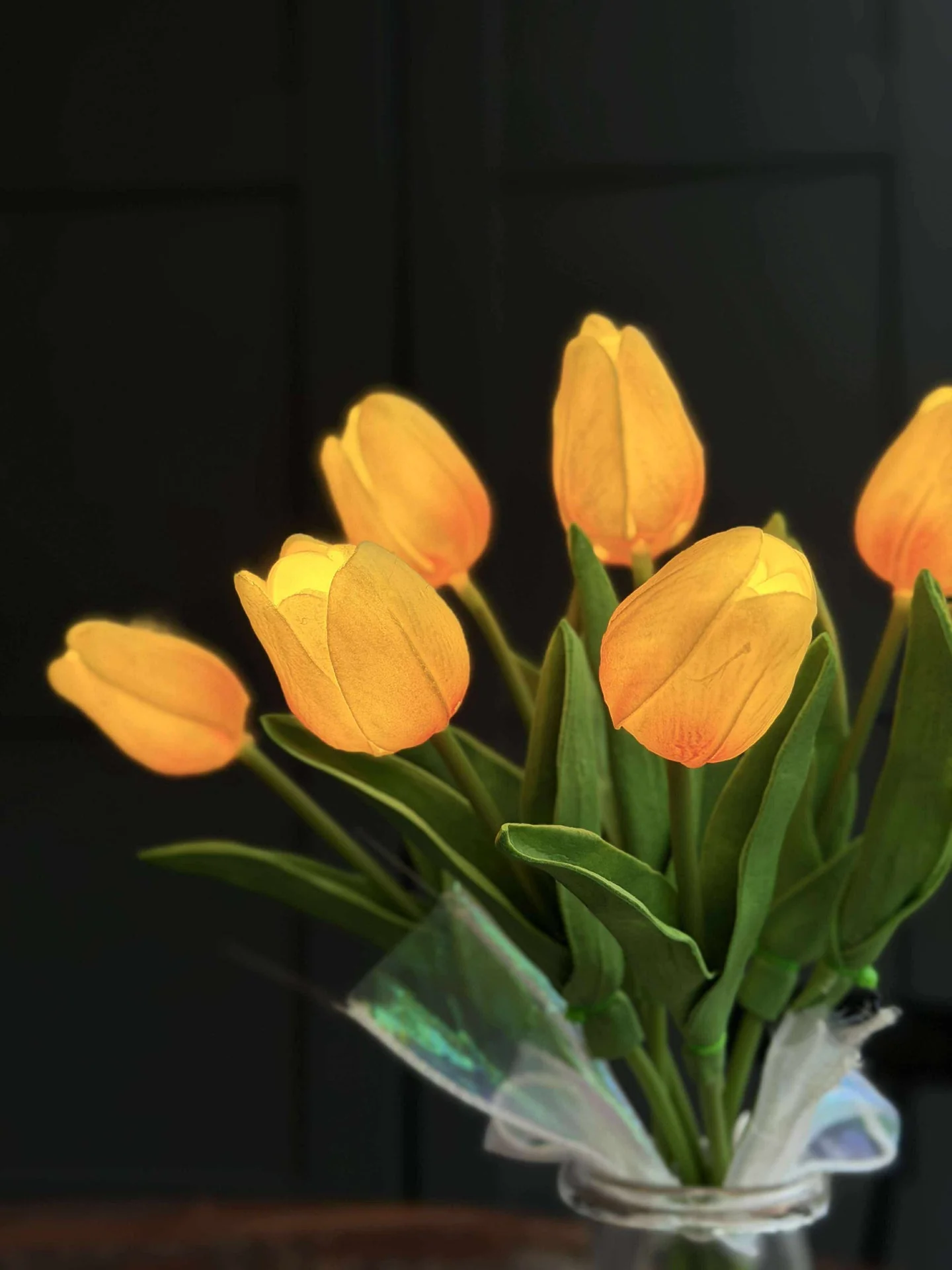 Tulipaner med lys - Gul - Image 4