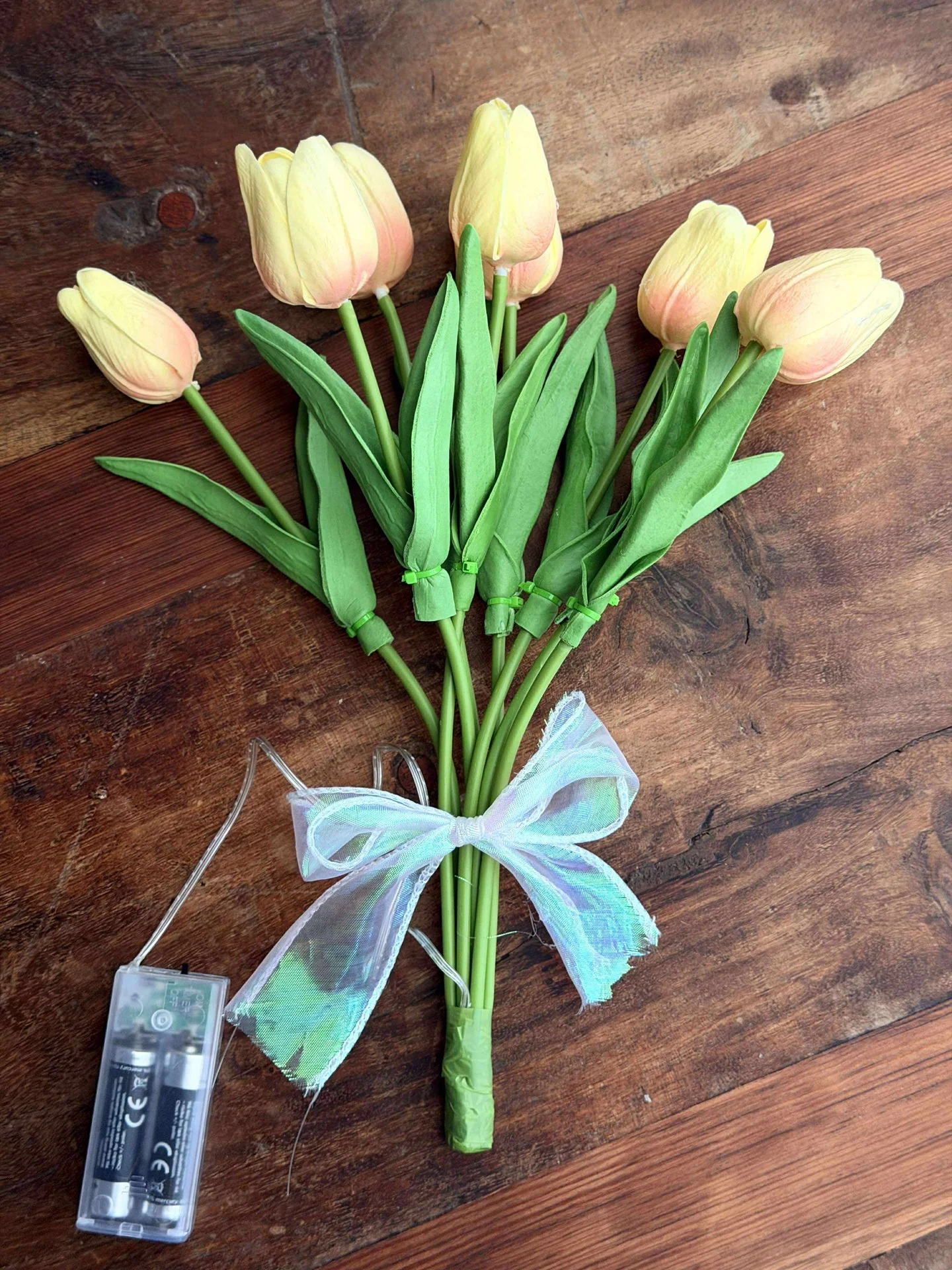 Tulipaner med lys - Gul - Image 8