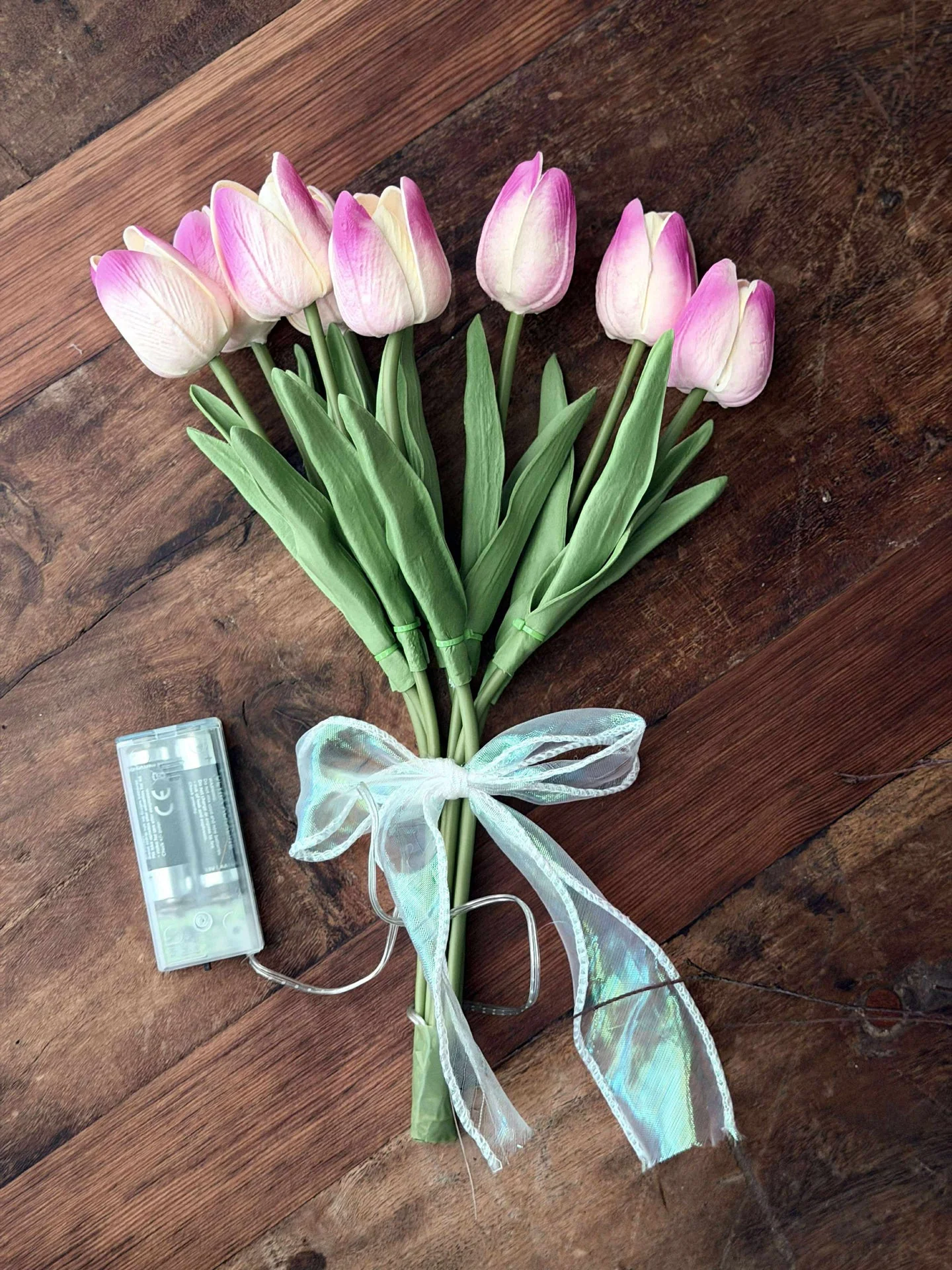 Tulipaner med lys - Lys rosa - Image 8