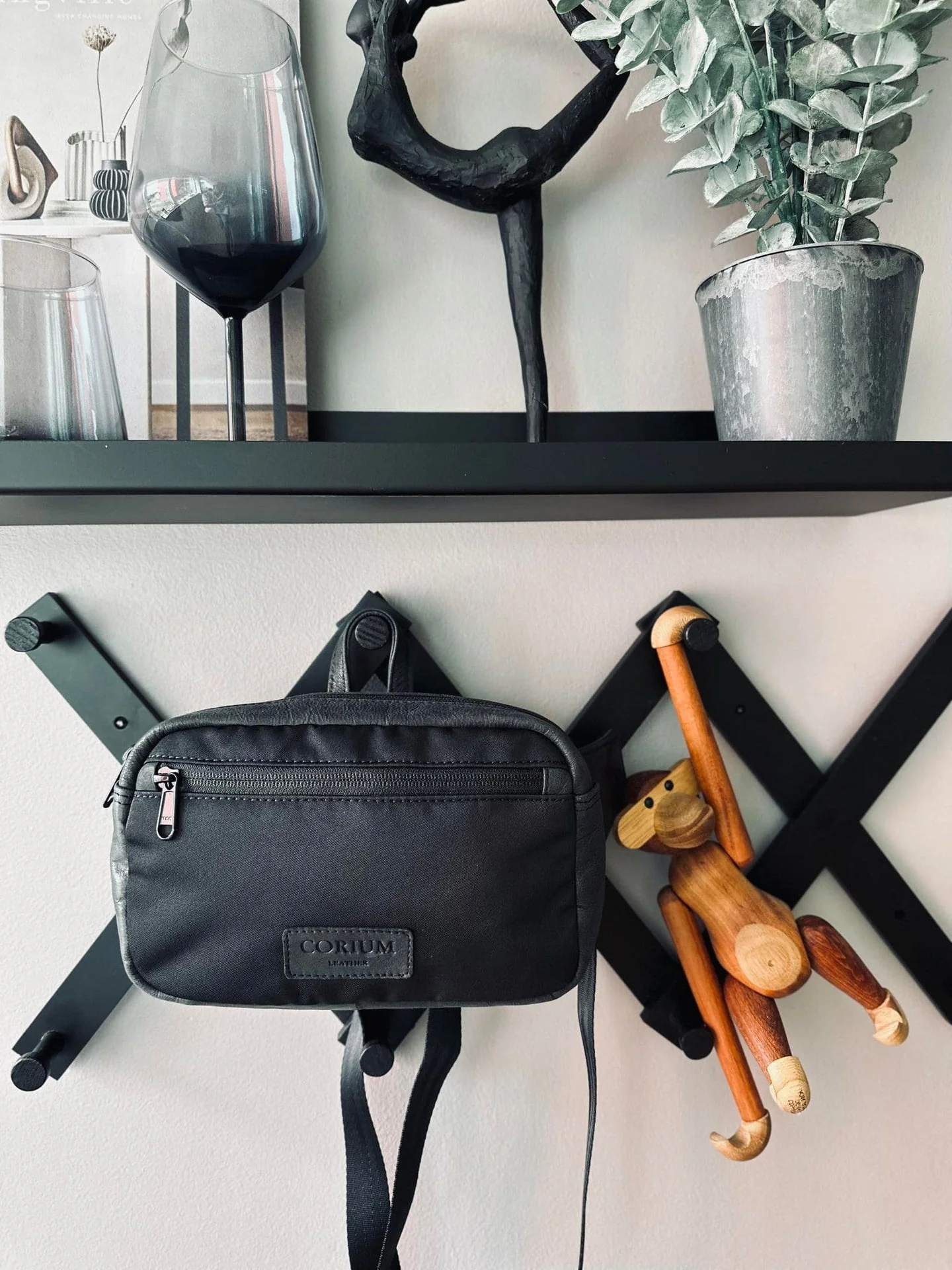 Crossbody Unisex - Nylon og lær - Image 2