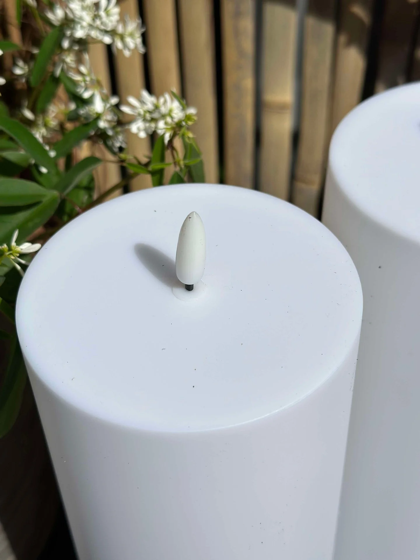 Utendørs XL LED bloklys H 25cm - Sett med 2 stk inkl fjernkontroll - Image 6