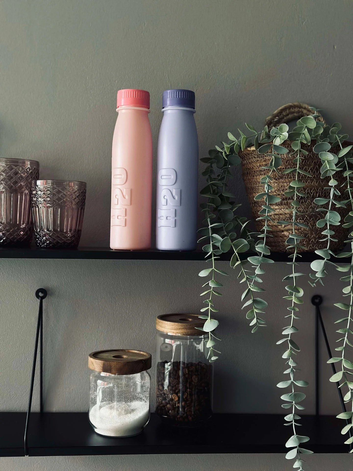 Drikkeflaske H2O 500 ml - Rosa / Lilla Mix - Image 3