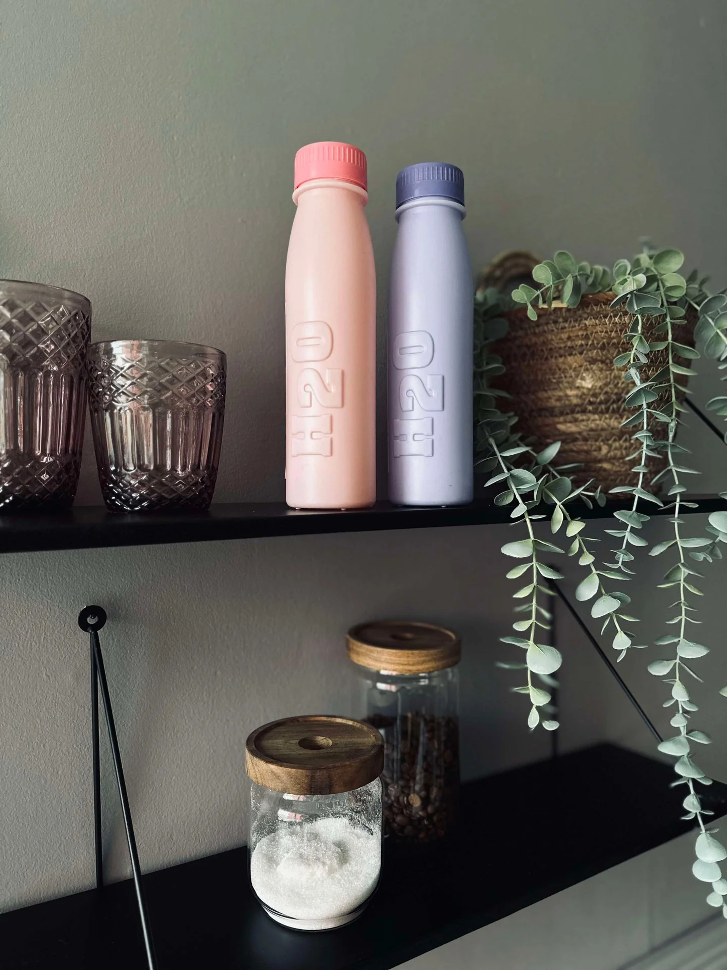 Drikkeflaske H2O 500 ml - Rosa / Lilla Mix - Image 4