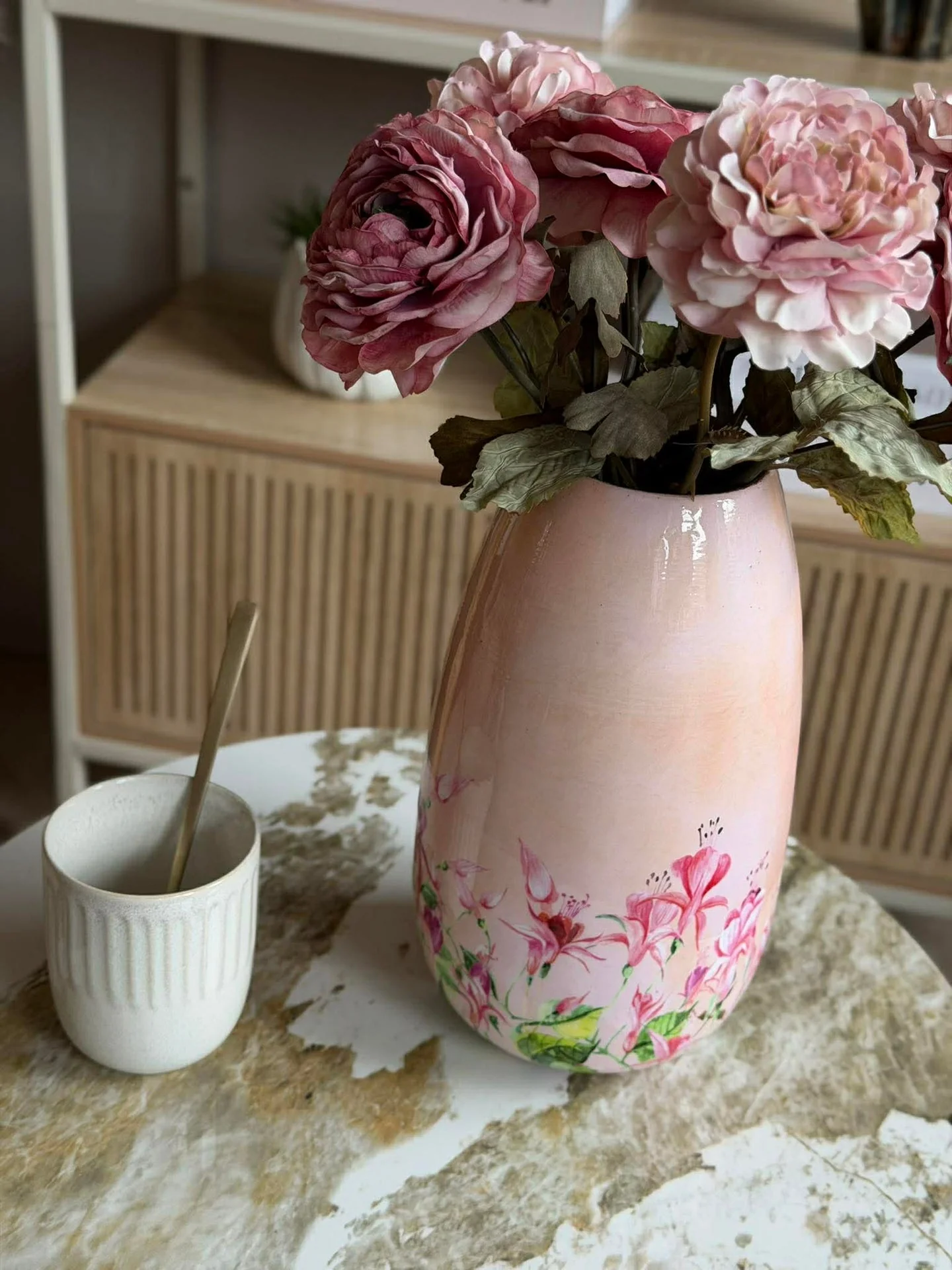 Vase - Flower print - Image 4
