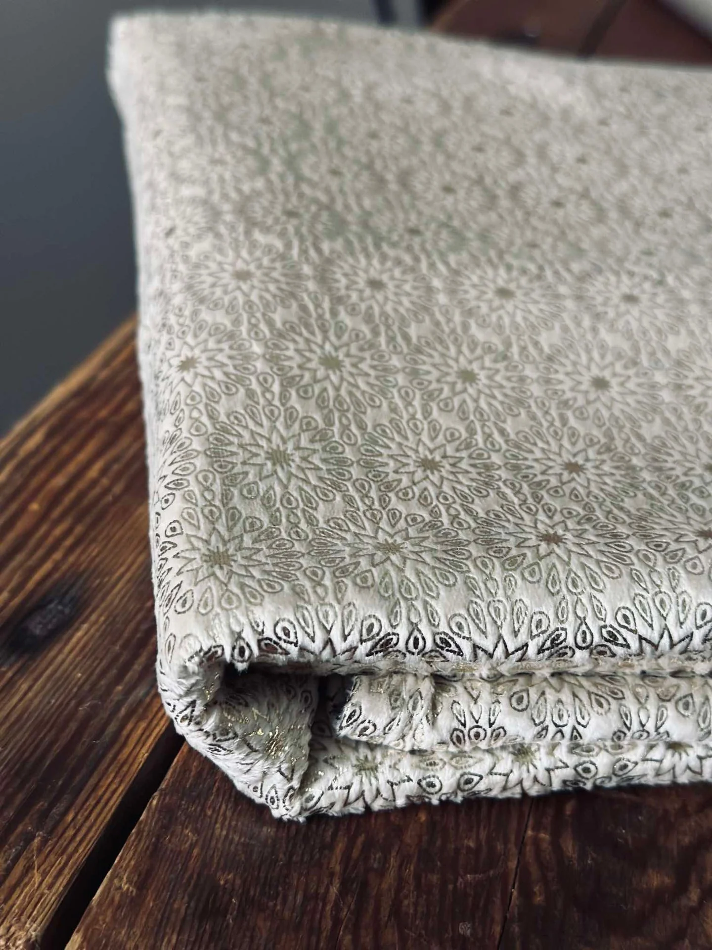 Duk Velour 145x250 cm - Lys beige - Image 3