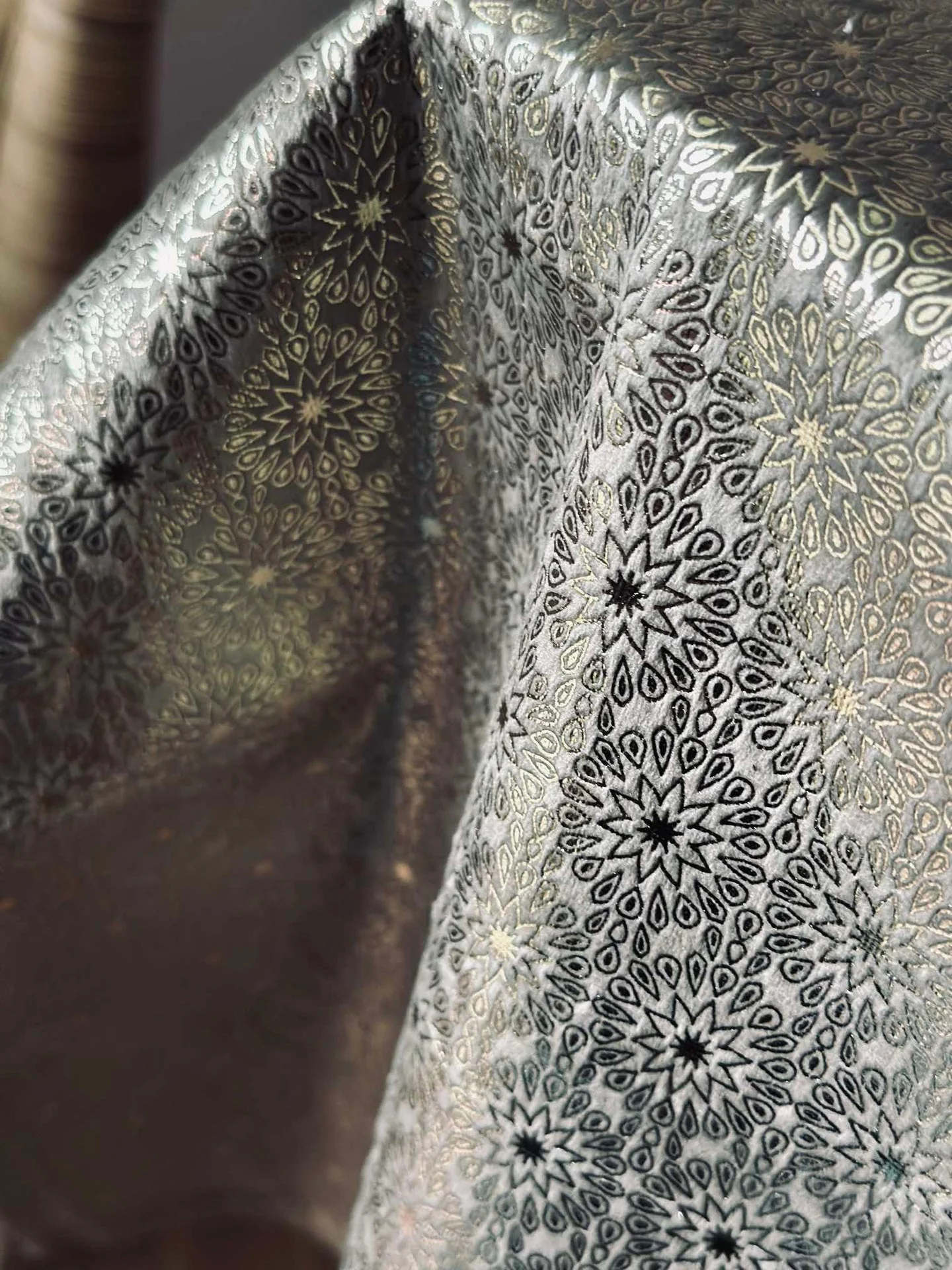 Duk Velour 145x250 cm - Mørk beige - Image 2