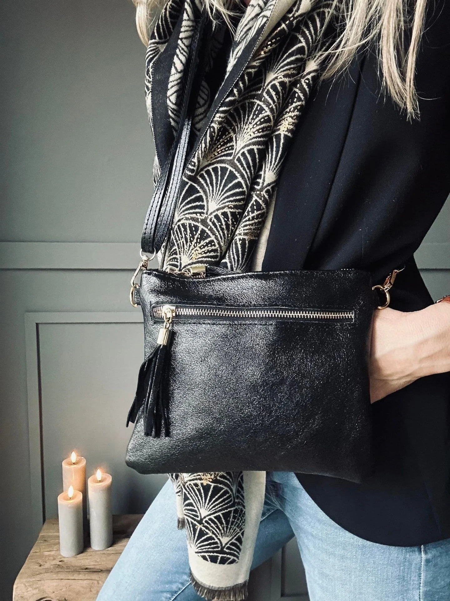 Veske Black shine leather - Image 5