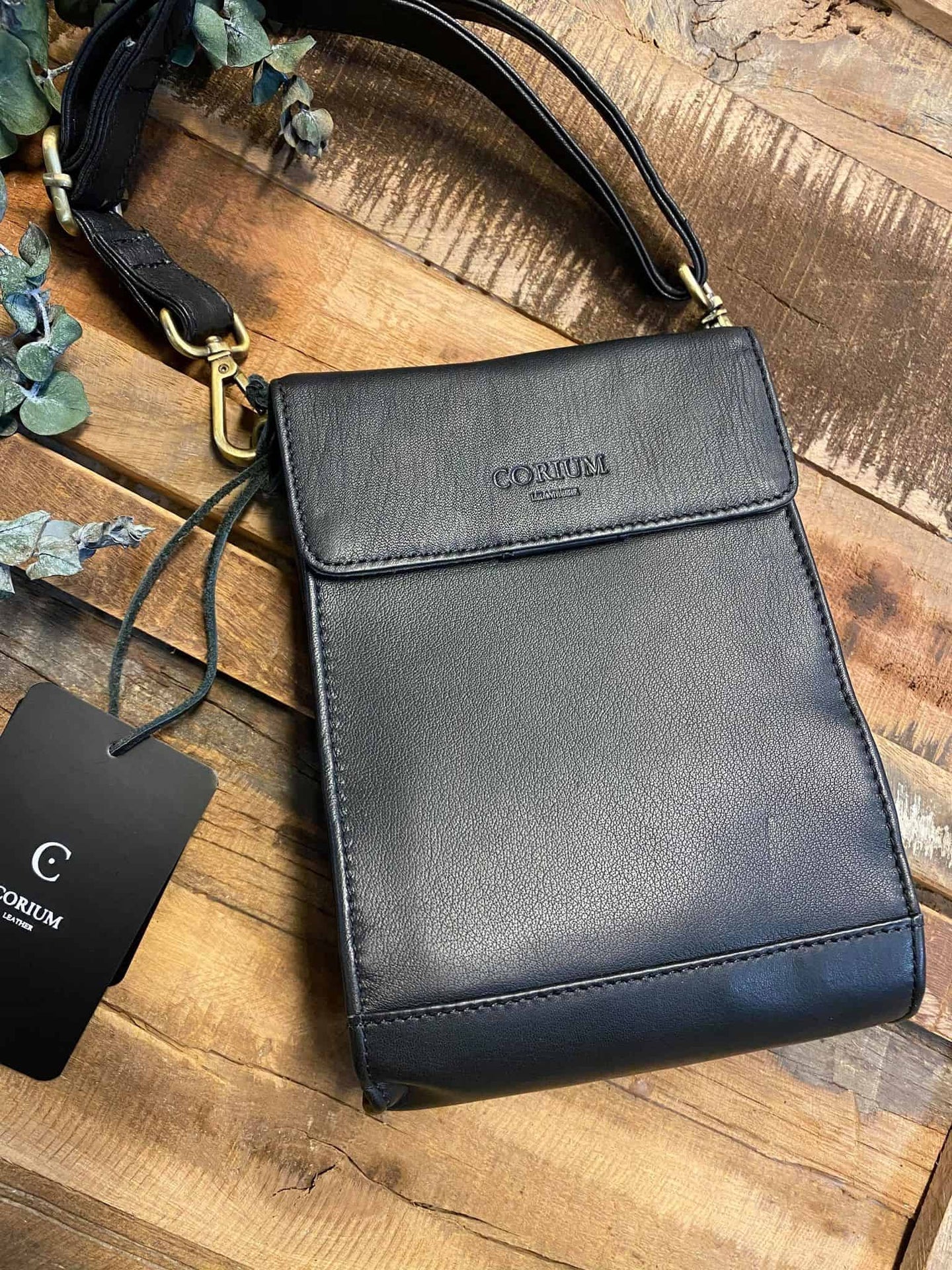 Veske MILLE crossbody - Svart skinn