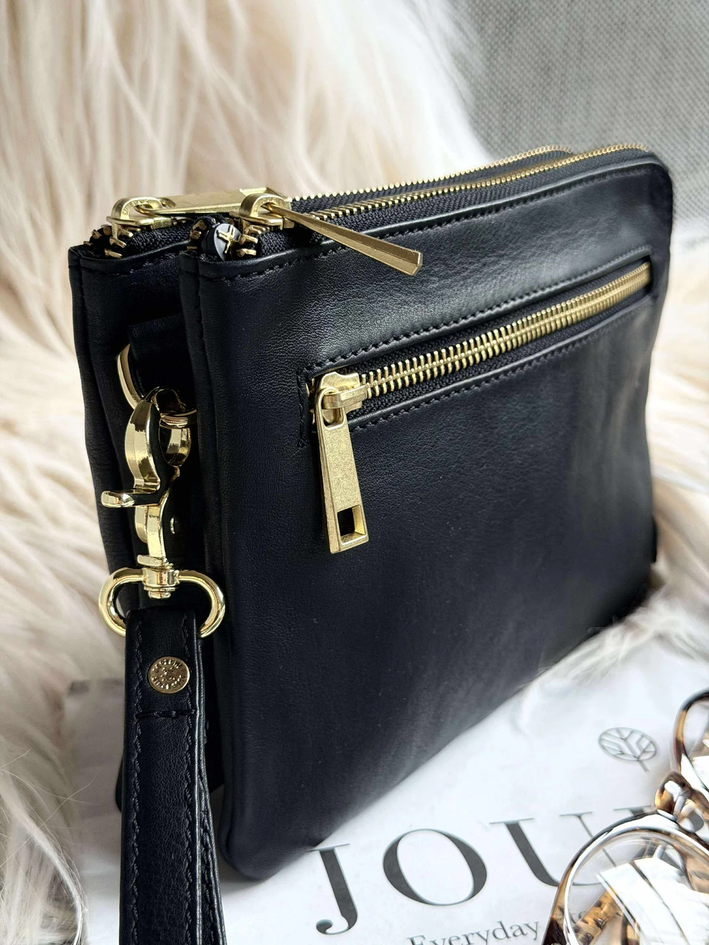 Clutch Selma- Svart / gull - Image 4