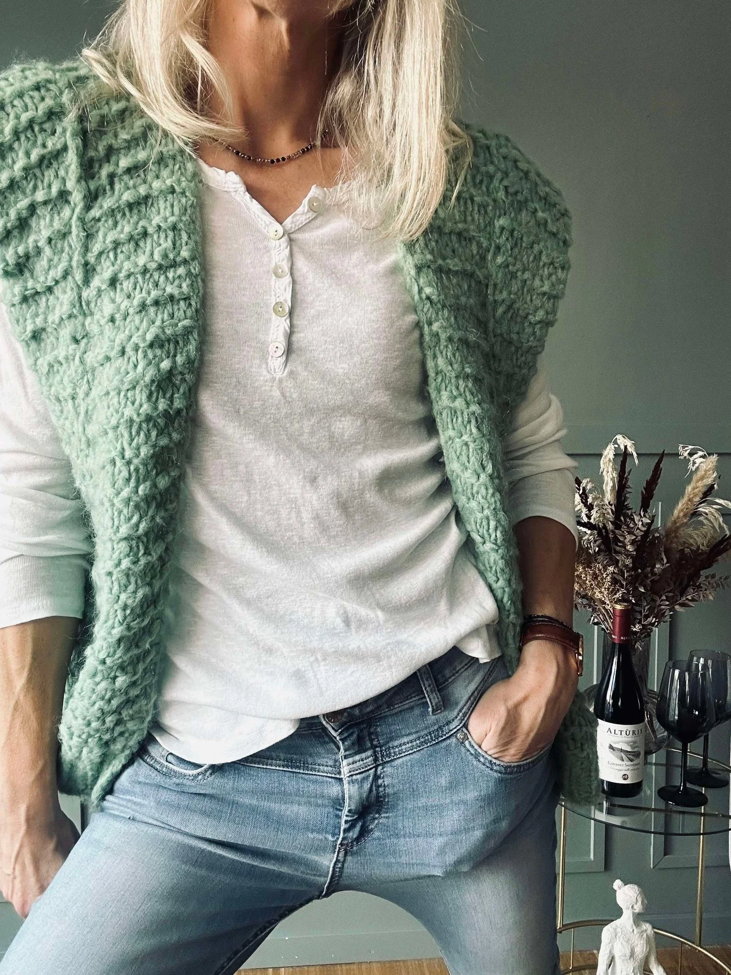 Vest - Dus grønn - Image 2
