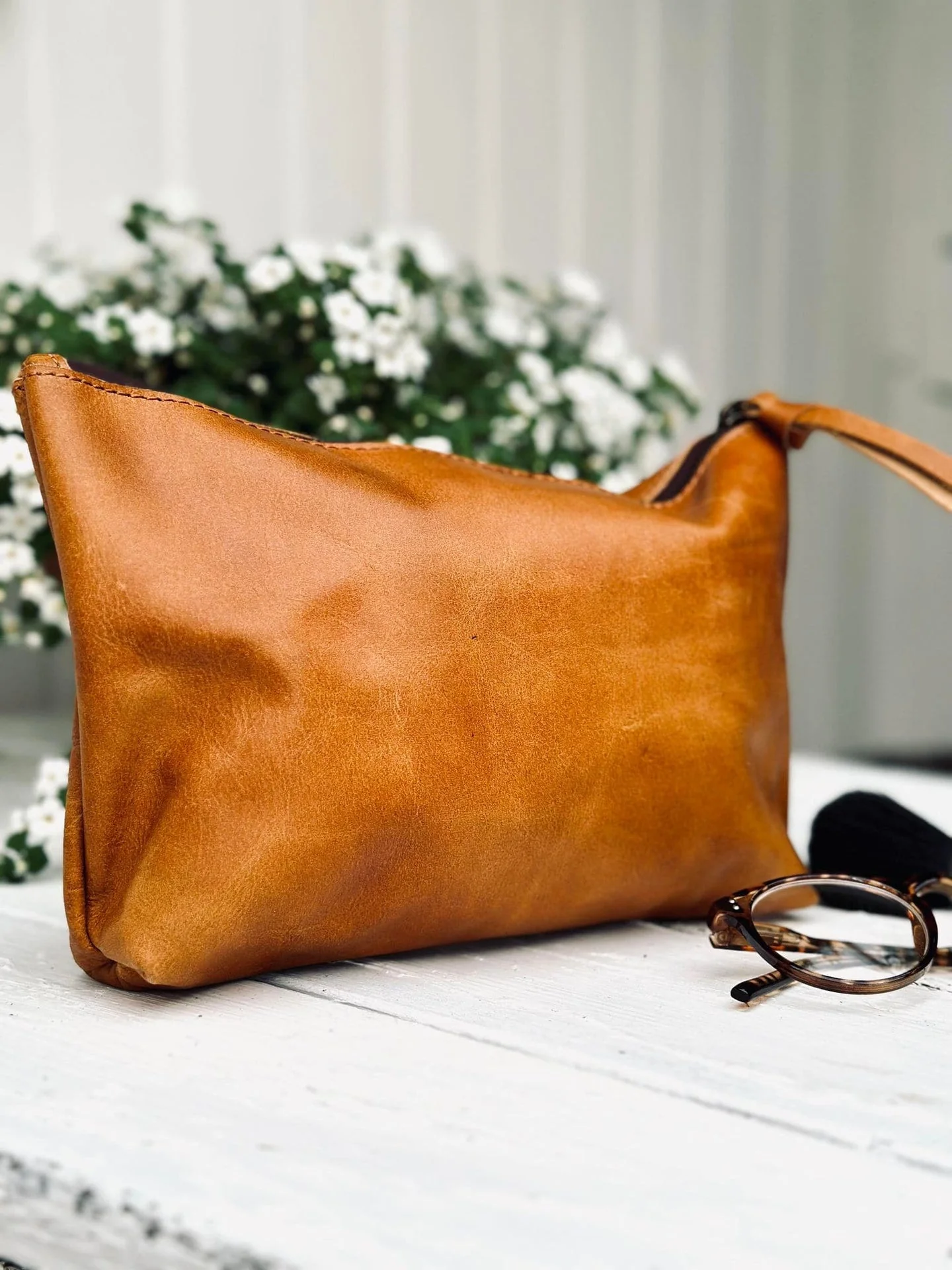 Clutch VIAMAJA - Cognac skinn