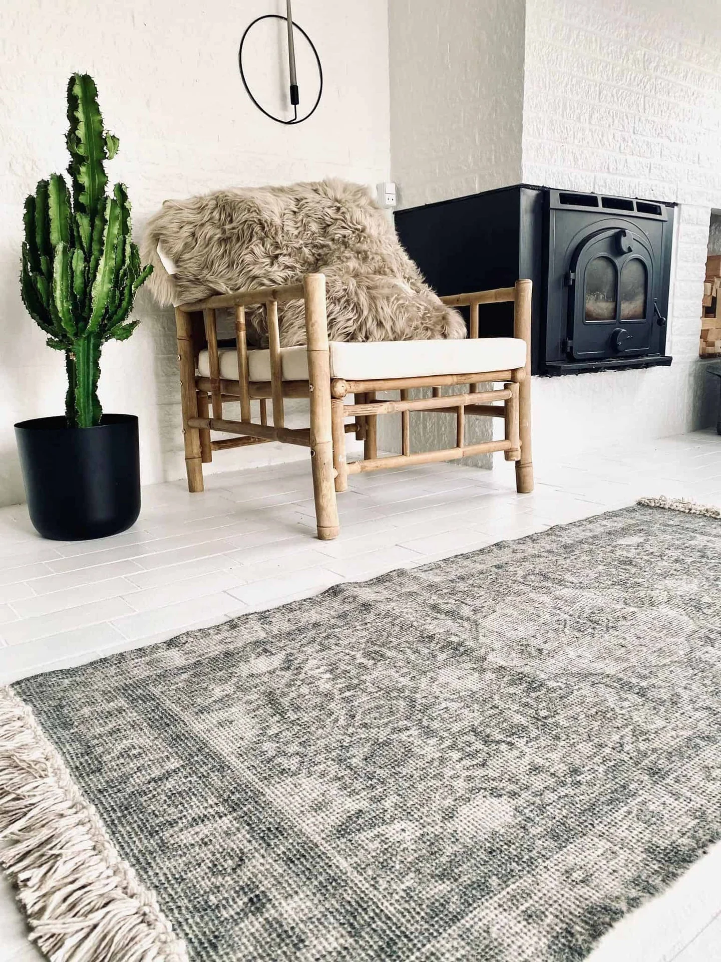 Gulvteppe Vintage - Grønn 70x200